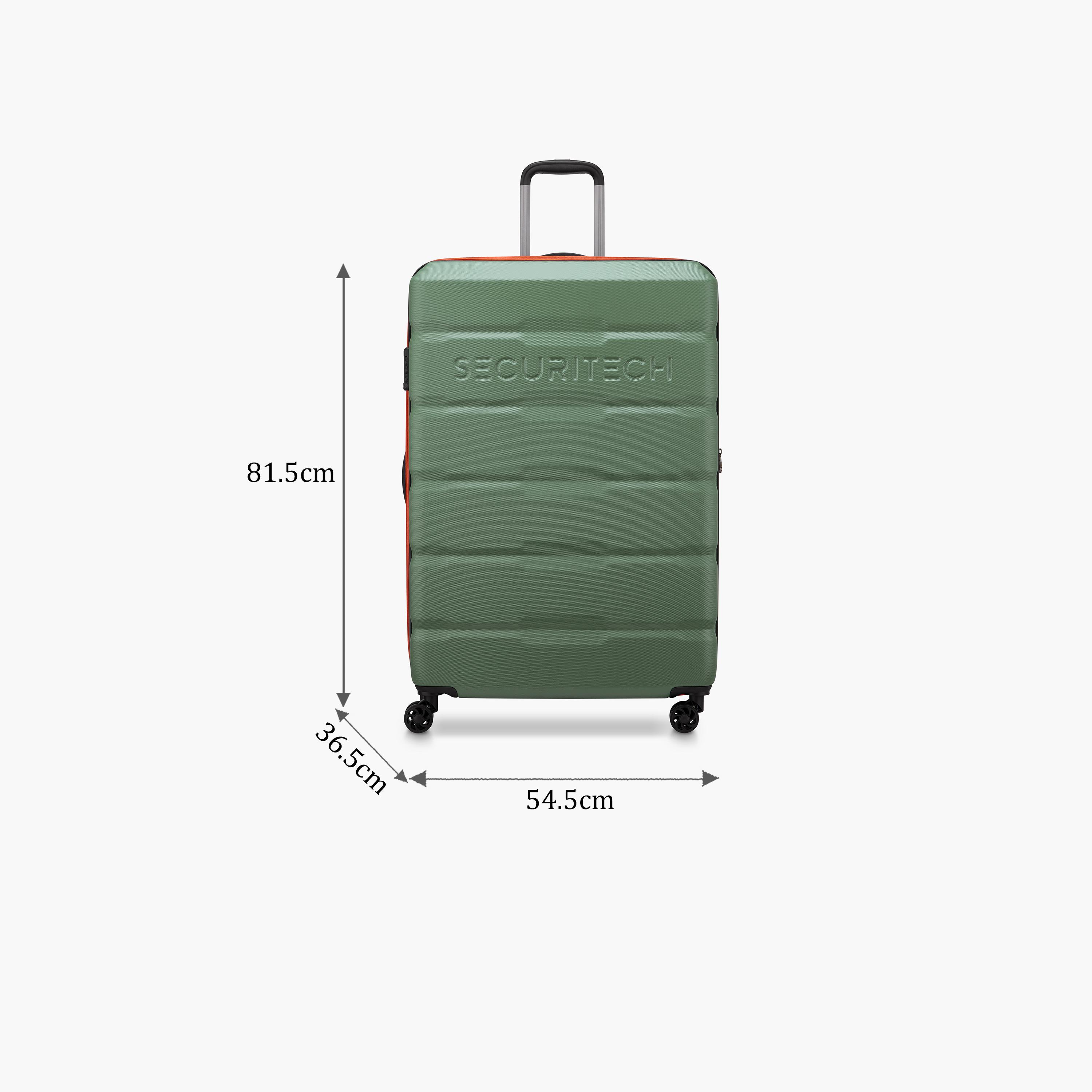 Securitech By Delsey Citadel Expendable Double wheel trolley 82cm Green-travel-luggagesandbags-luggage-image-2