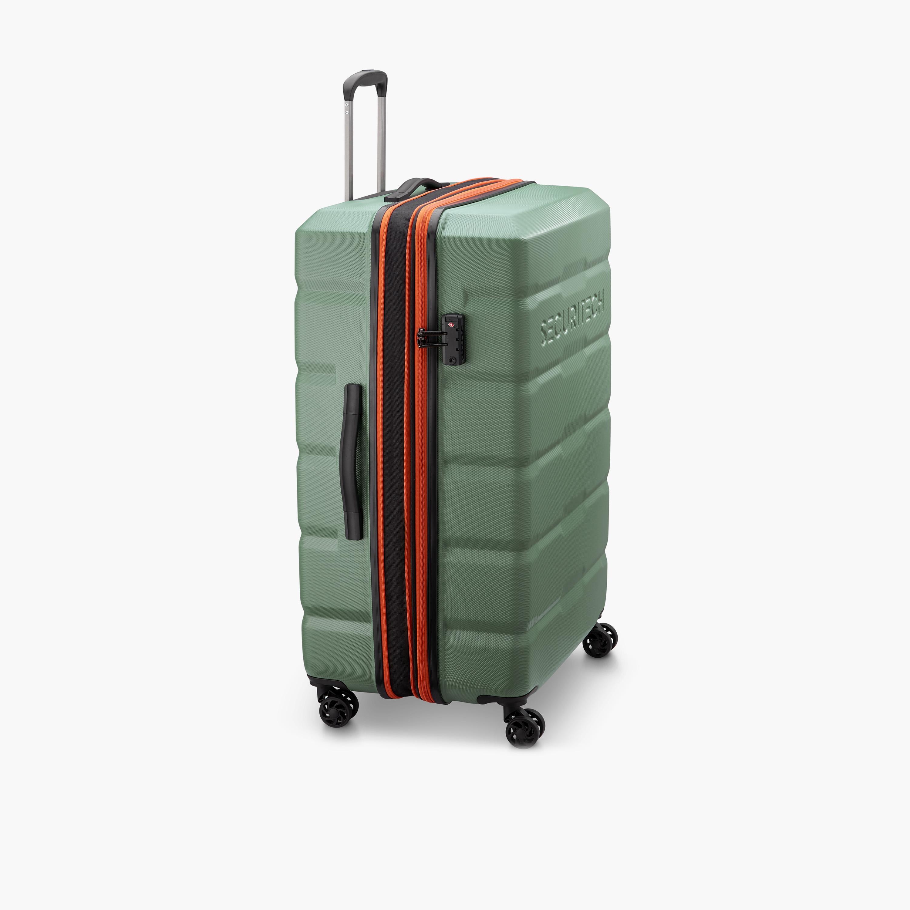 Securitech By Delsey Citadel Expendable Double wheel trolley 82cm Green-travel-luggagesandbags-luggage-image-7