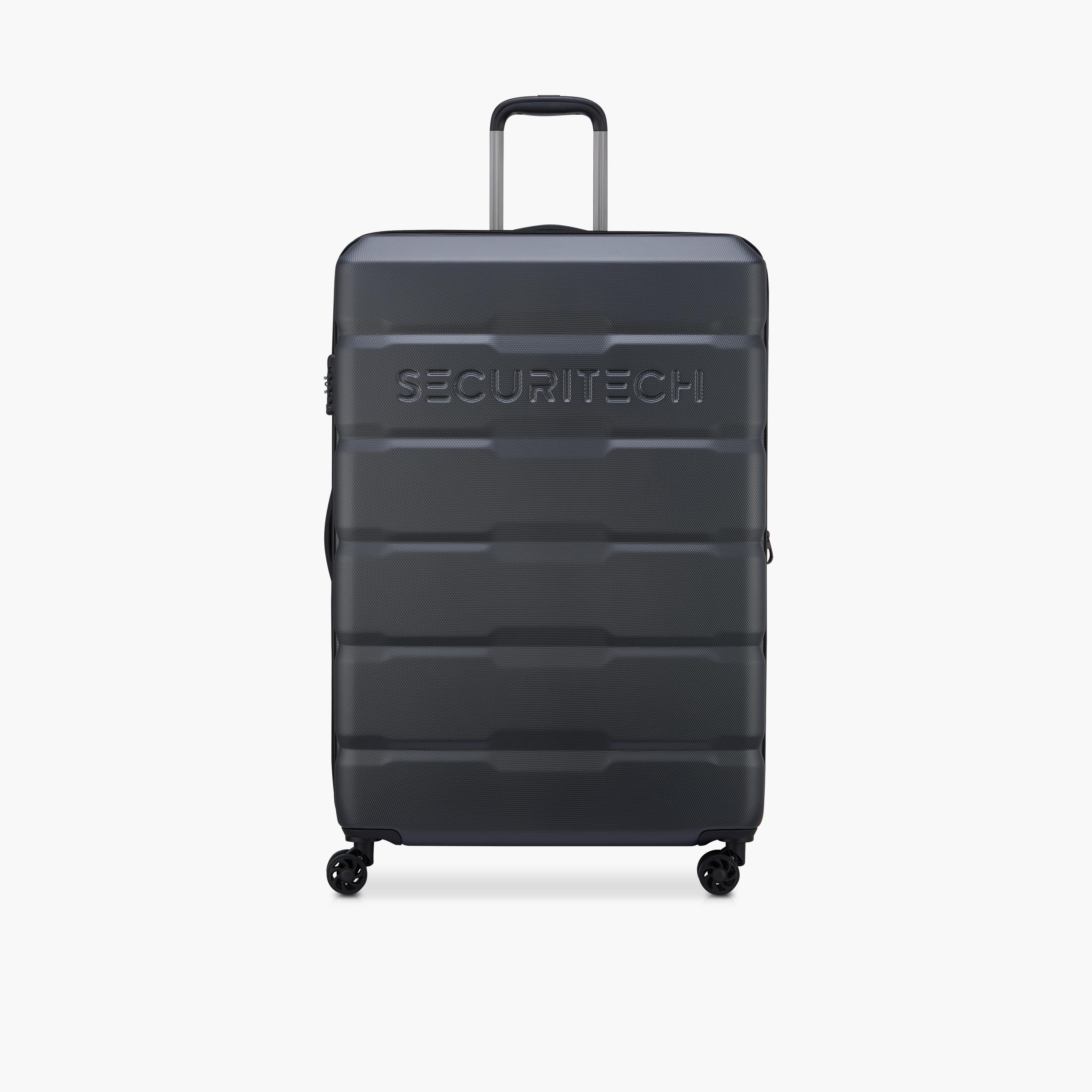 Delsey Paris Securitech Citadel 81.5 CM Large Check-in Polycarbonate with ABS Hard Sided 4-Wheeler Spinner Trolley Bag with TSA Combination Lock-travel-luggagesandbags-luggage-image-1