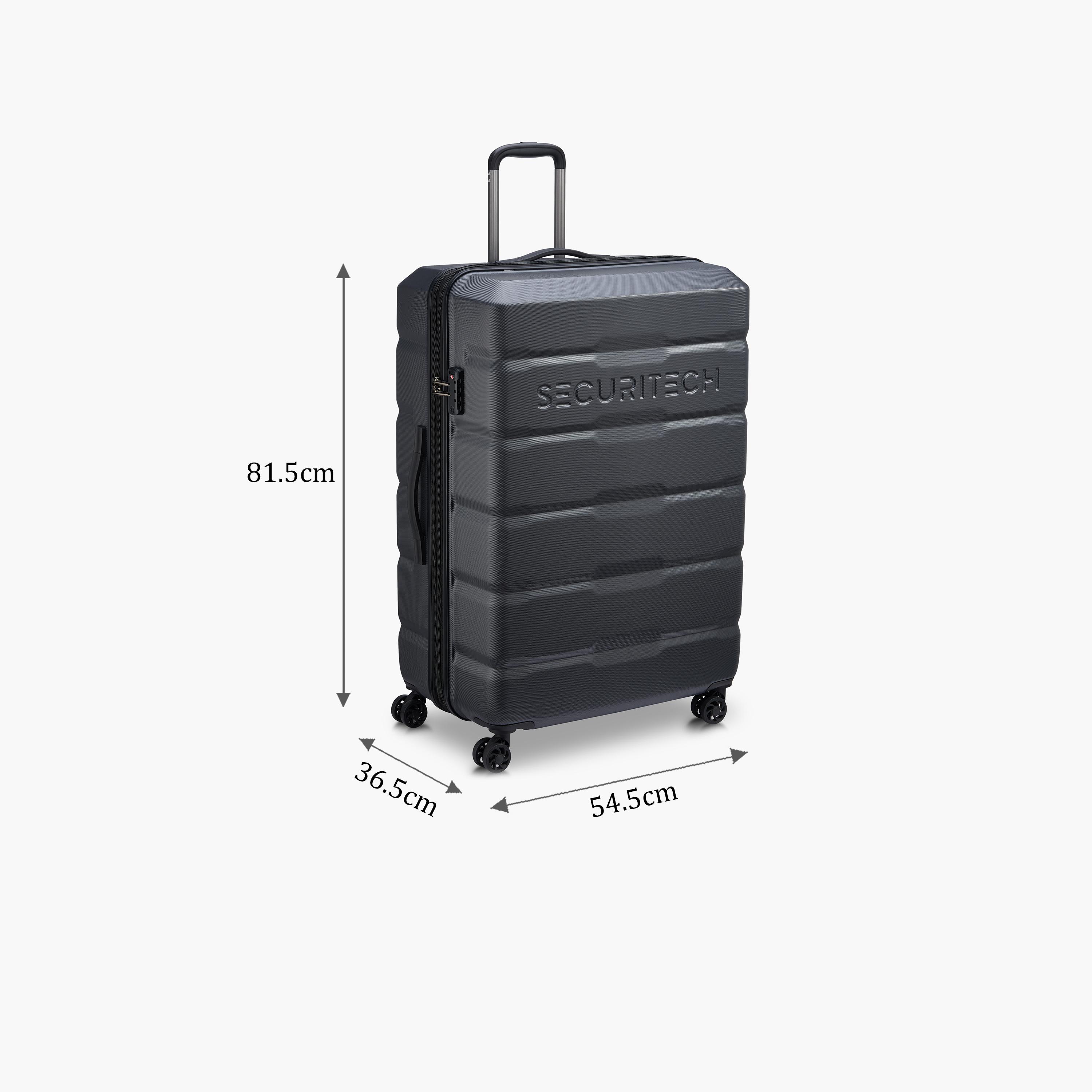 Delsey Paris Securitech Citadel 81.5 CM Large Check-in Polycarbonate with ABS Hard Sided 4-Wheeler Spinner Trolley Bag with TSA Combination Lock-travel-luggagesandbags-luggage-image-2