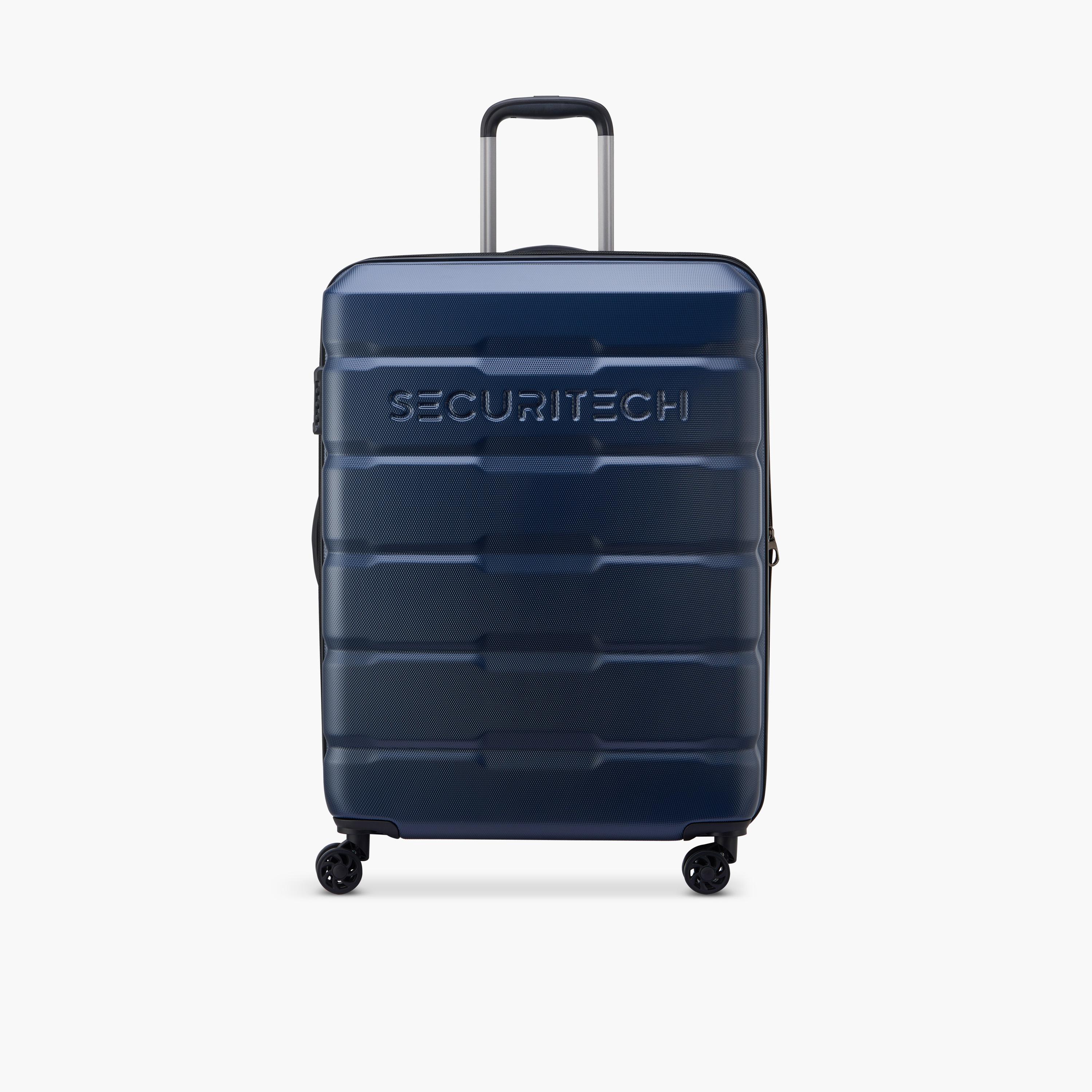 Delsey Paris Securitech Citadel 70 CM Medium Check-in Polycarbonate with ABS Hard Sided 4-Wheeler Spinner Trolley Bag with TSA Combination Lock-travel-luggagesandbags-luggage-image-1
