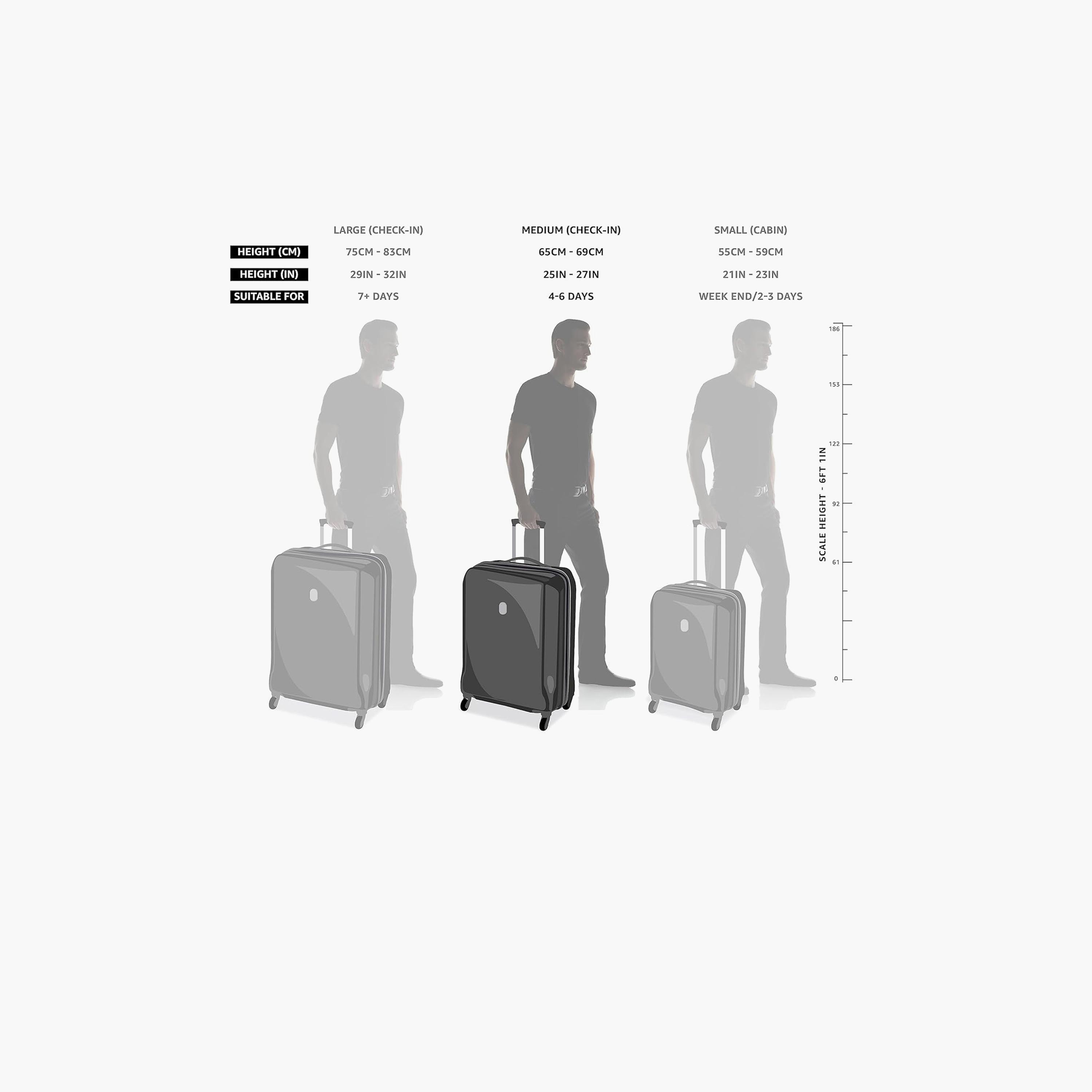Delsey Paris Securitech Citadel 70 CM Medium Check-in Polycarbonate with ABS Hard Sided 4-Wheeler Spinner Trolley Bag with TSA Combination Lock-travel-luggagesandbags-luggage-image-4