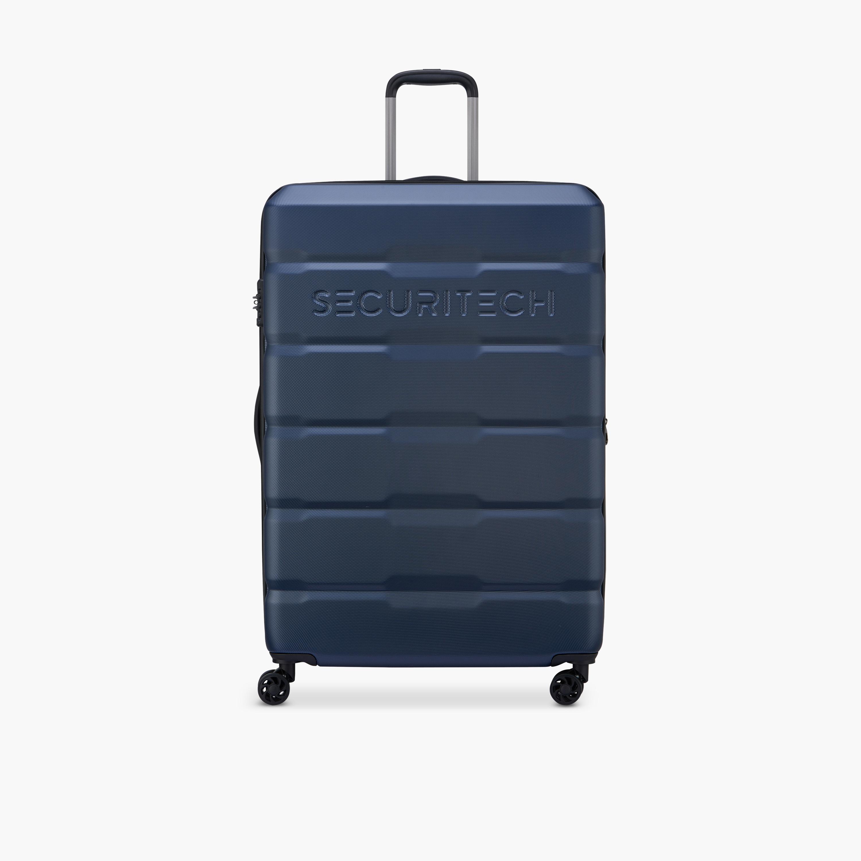 Delsey Paris Securitech Citadel 81.5 CM Large Check-in Polycarbonate with ABS Hard Sided 4-Wheeler Spinner Trolley Bag with TSA Combination Lock-travel-luggagesandbags-luggage-image-1
