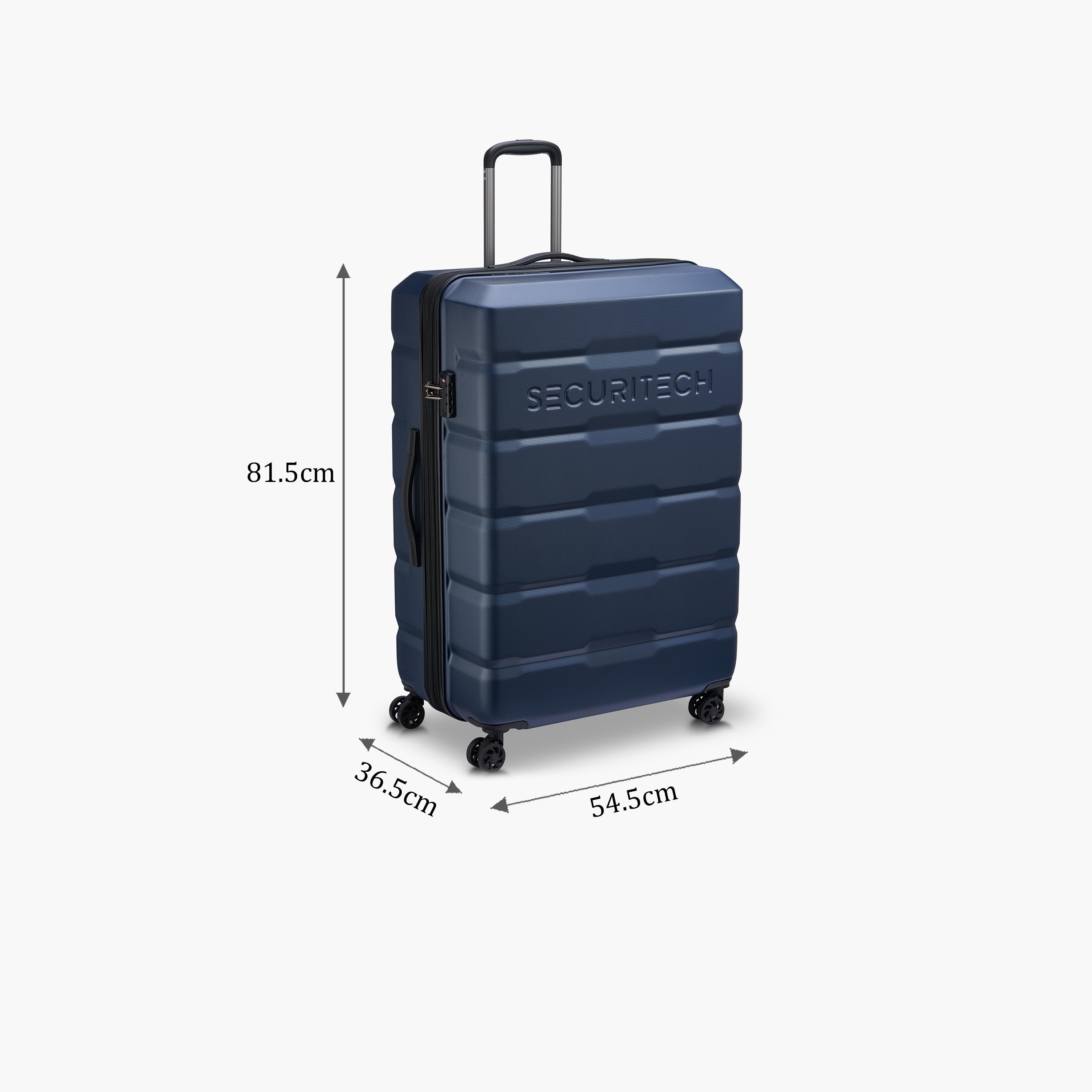 Delsey Paris Securitech Citadel 81.5 CM Large Check-in Polycarbonate with ABS Hard Sided 4-Wheeler Spinner Trolley Bag with TSA Combination Lock-travel-luggagesandbags-luggage-image-2