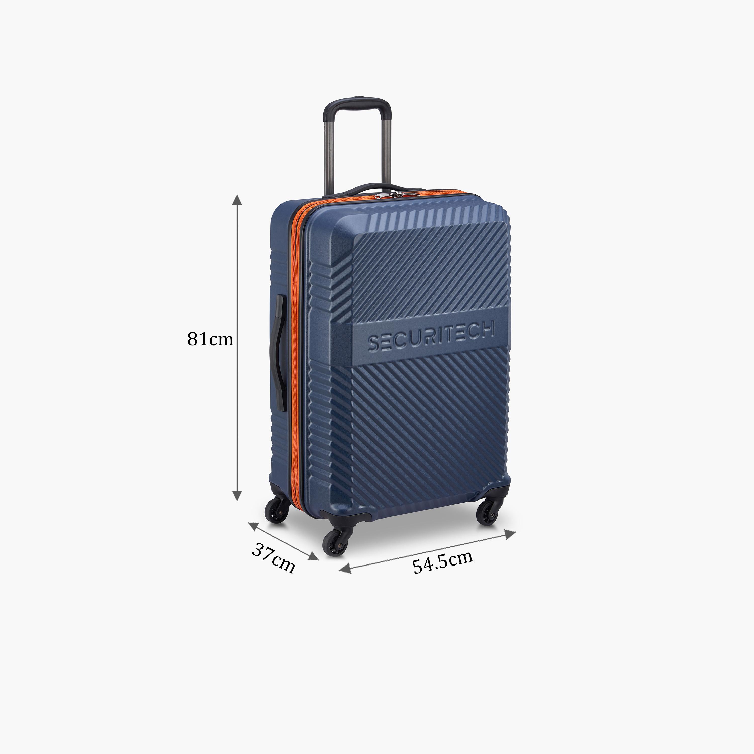 Delsey Paris Securitech Patrol 81 CM Large Check-in Polycarbonate with ABS Hard Sided 4-Wheeler Spinner Trolley Bag with TSA Combination Lock-travel-luggagesandbags-luggage-image-2