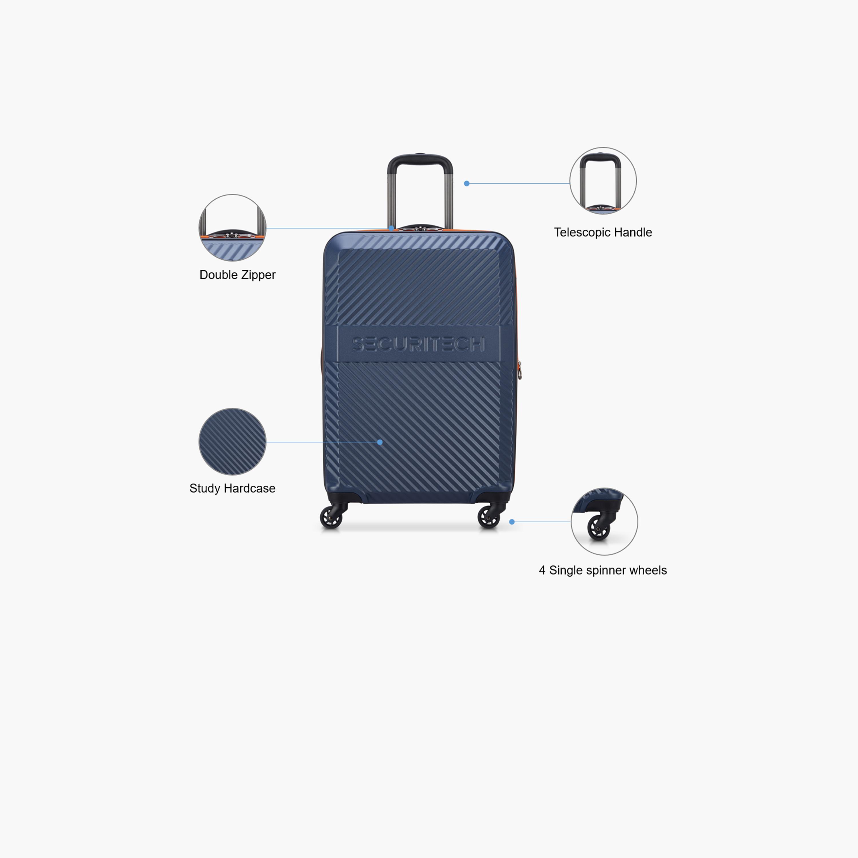 Delsey Paris Securitech Patrol 81 CM Large Check-in Polycarbonate with ABS Hard Sided 4-Wheeler Spinner Trolley Bag with TSA Combination Lock-travel-luggagesandbags-luggage-image-3