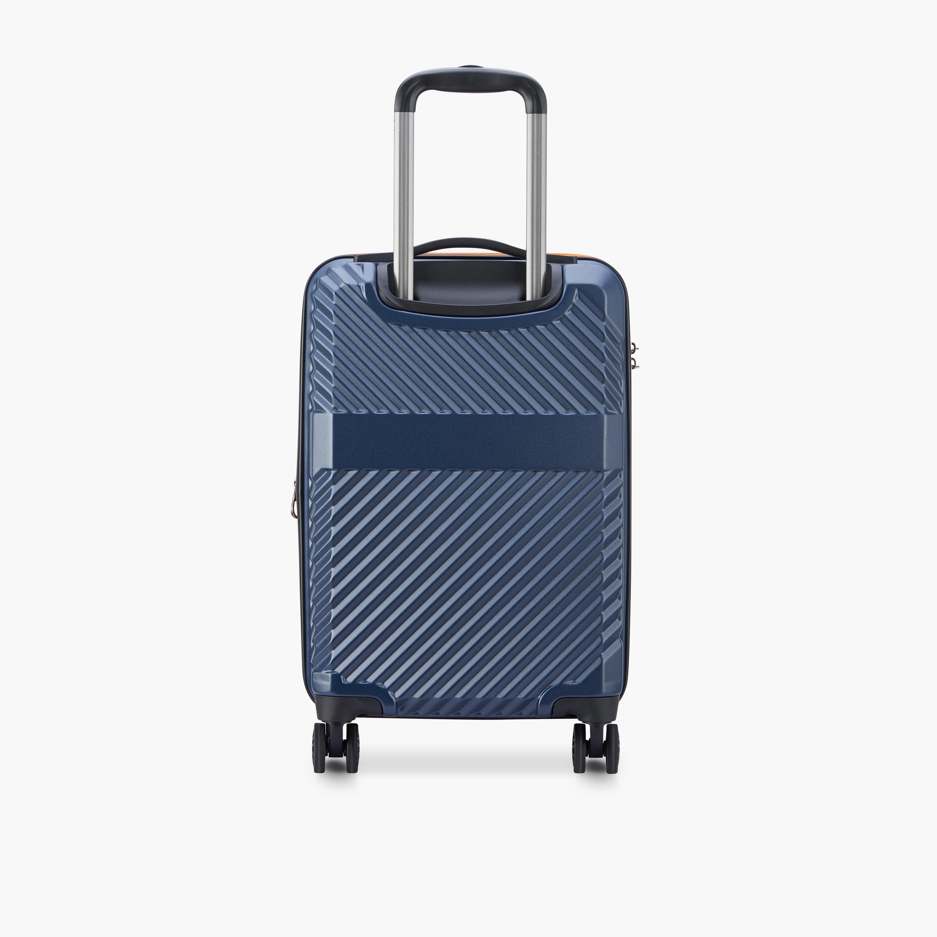 Delsey Paris Securitech Patrol 55 CM Small Cabin Polycarbonate with ABS Hard Sided 4-Wheeler Spinner Trolley Bag with TSA Combination Lock-travel-luggagesandbags-luggage-image-5