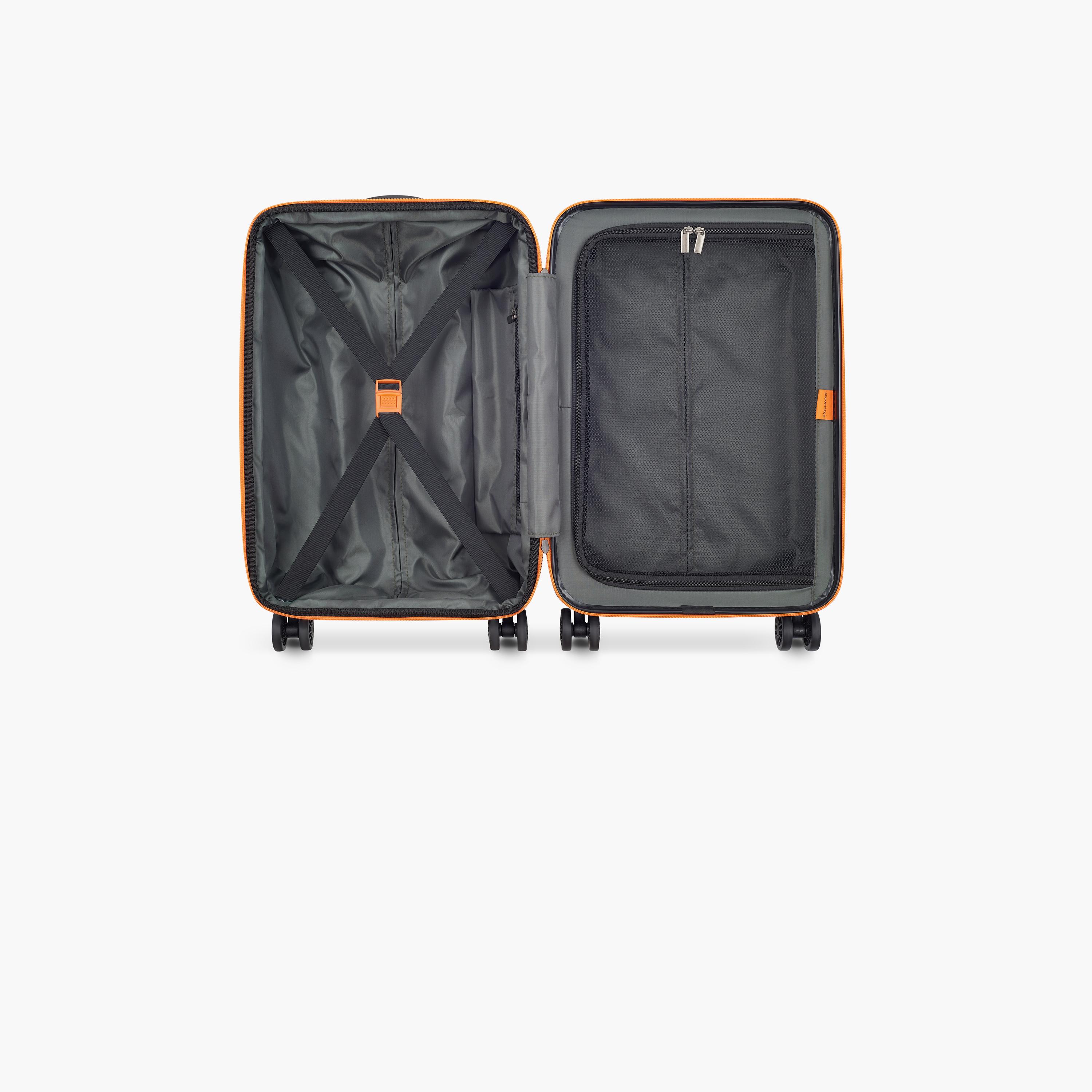 Delsey Paris Securitech Patrol 55 CM Small Cabin Polycarbonate with ABS Hard Sided 4-Wheeler Spinner Trolley Bag with TSA Combination Lock-travel-luggagesandbags-luggage-image-6