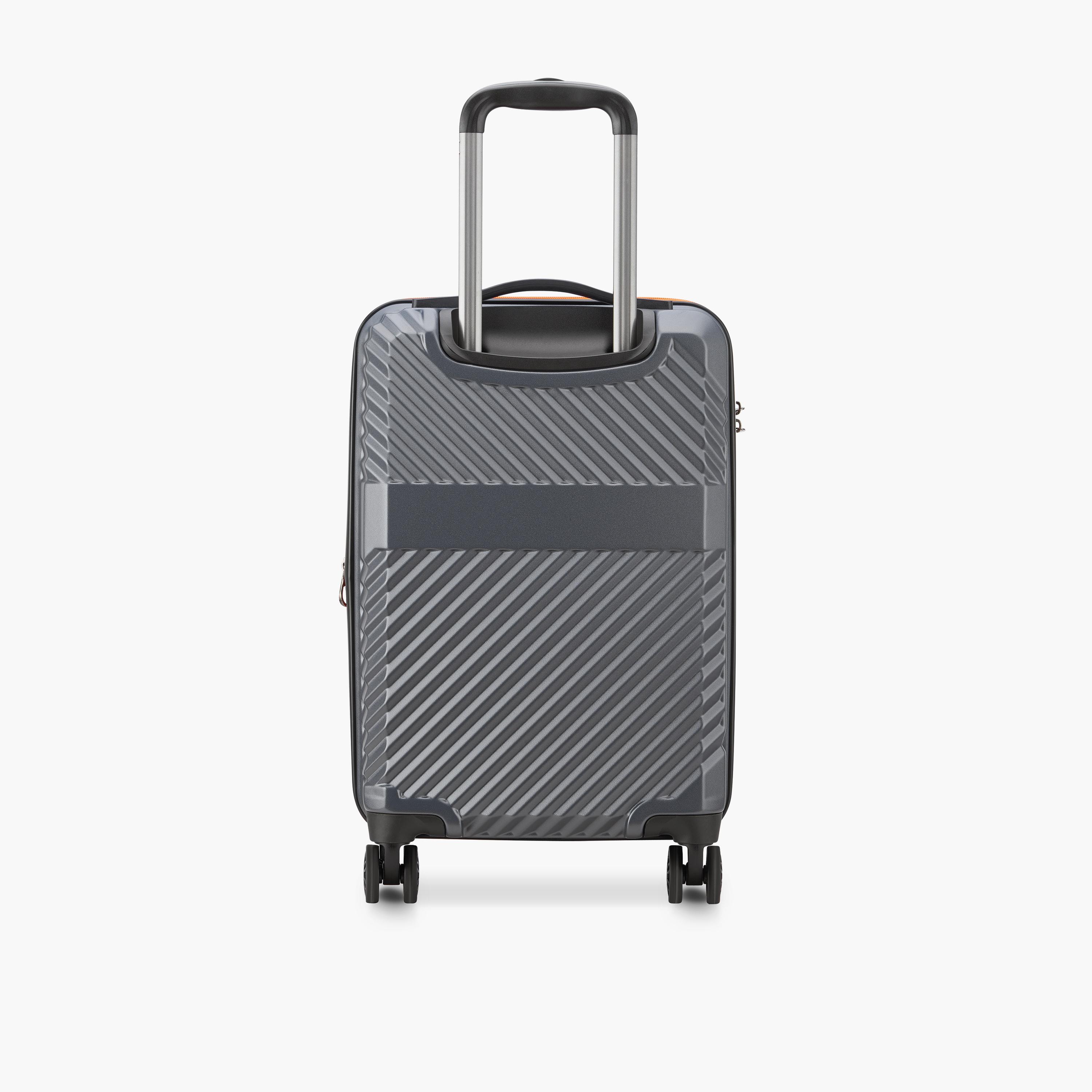 Delsey Paris Securitech Patrol 55 CM Small Cabin Polycarbonate with ABS Hard Sided 4-Wheeler Spinner Trolley Bag with TSA Combination Lock-travel-luggagesandbags-luggage-image-5