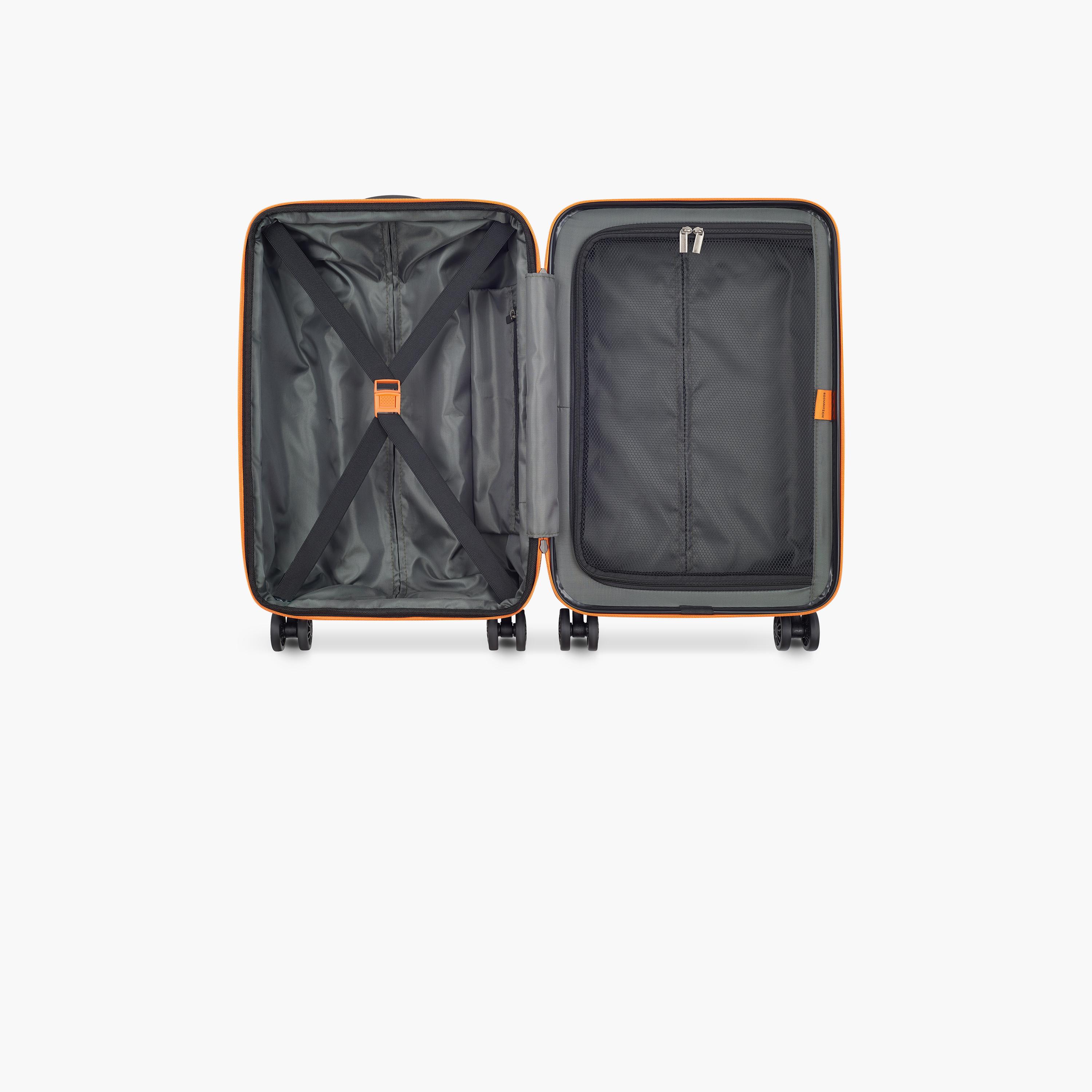 Delsey Paris Securitech Patrol 55 CM Small Cabin Polycarbonate with ABS Hard Sided 4-Wheeler Spinner Trolley Bag with TSA Combination Lock-travel-luggagesandbags-luggage-image-6