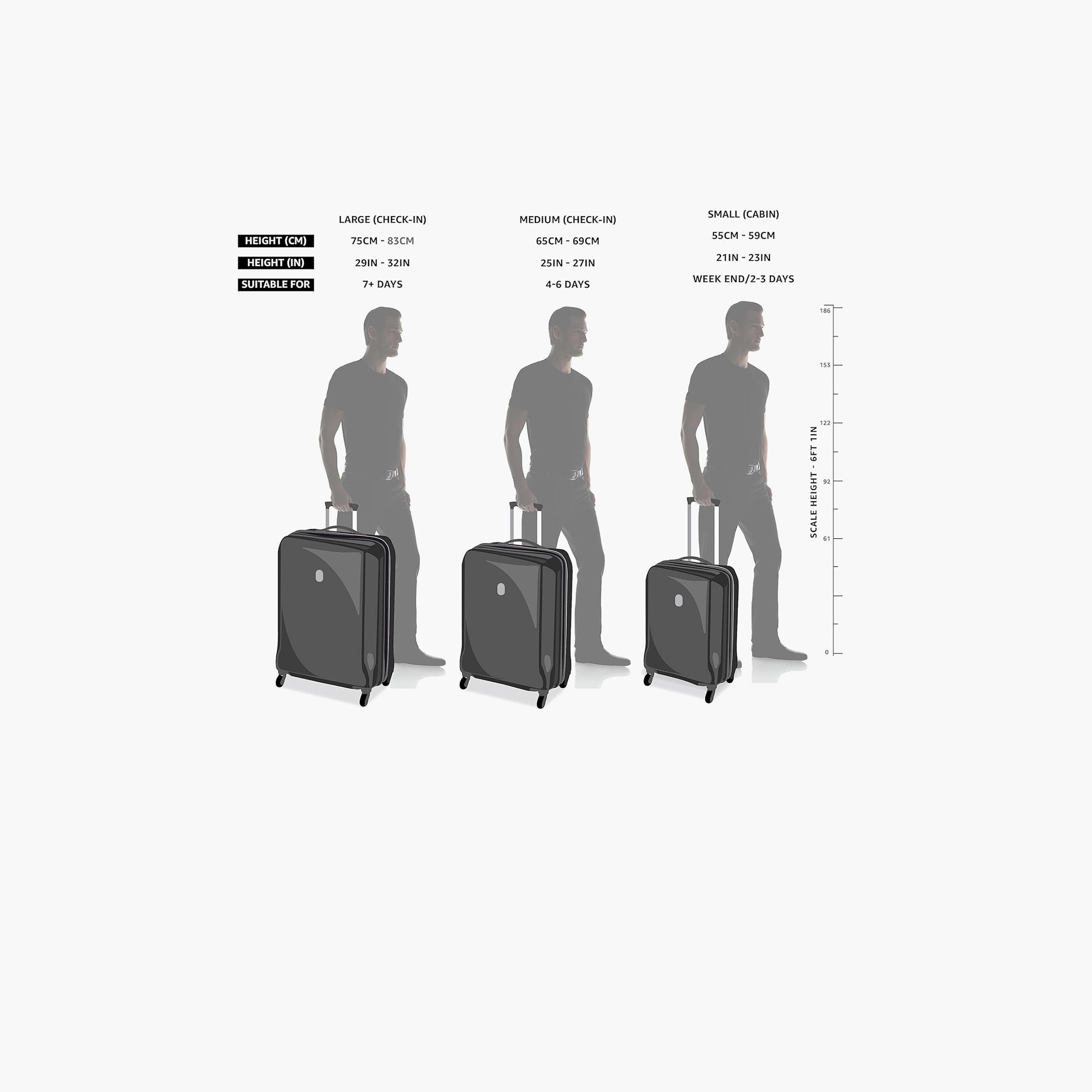 Delsey Paris Securitech Vanuard Set of 3 Polyester Soft Sided 4-Wheeler Spinner Trolley Bag with TSA Combination Lock-travel-luggagesandbags-luggage-image-3
