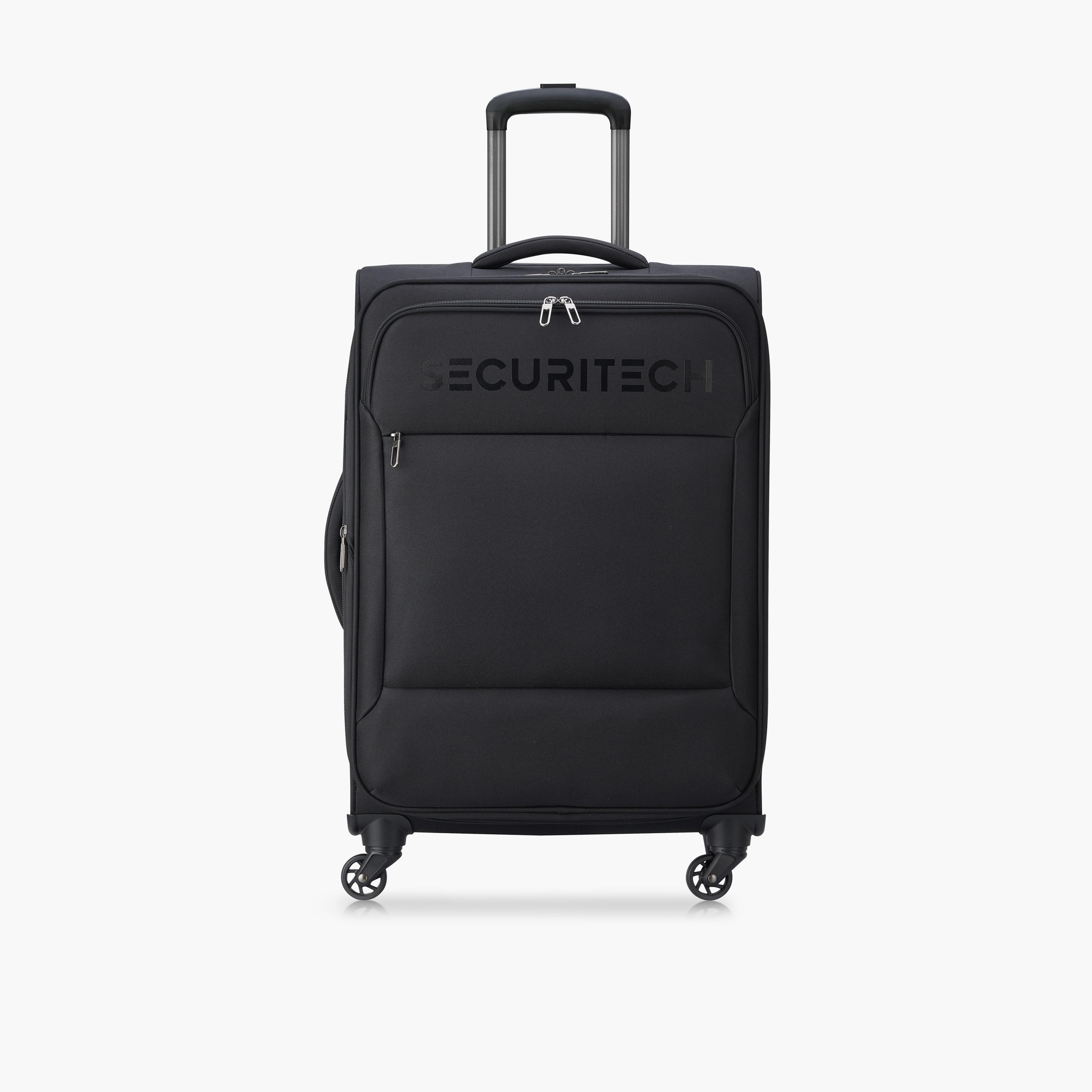 Delsey Paris Securitech Vanuard 70 CM Medium Check-in Polyester Soft Sided 4-Wheeler Spinner Trolley Bag with TSA Combination Lock-travel-luggagesandbags-luggage-image-1