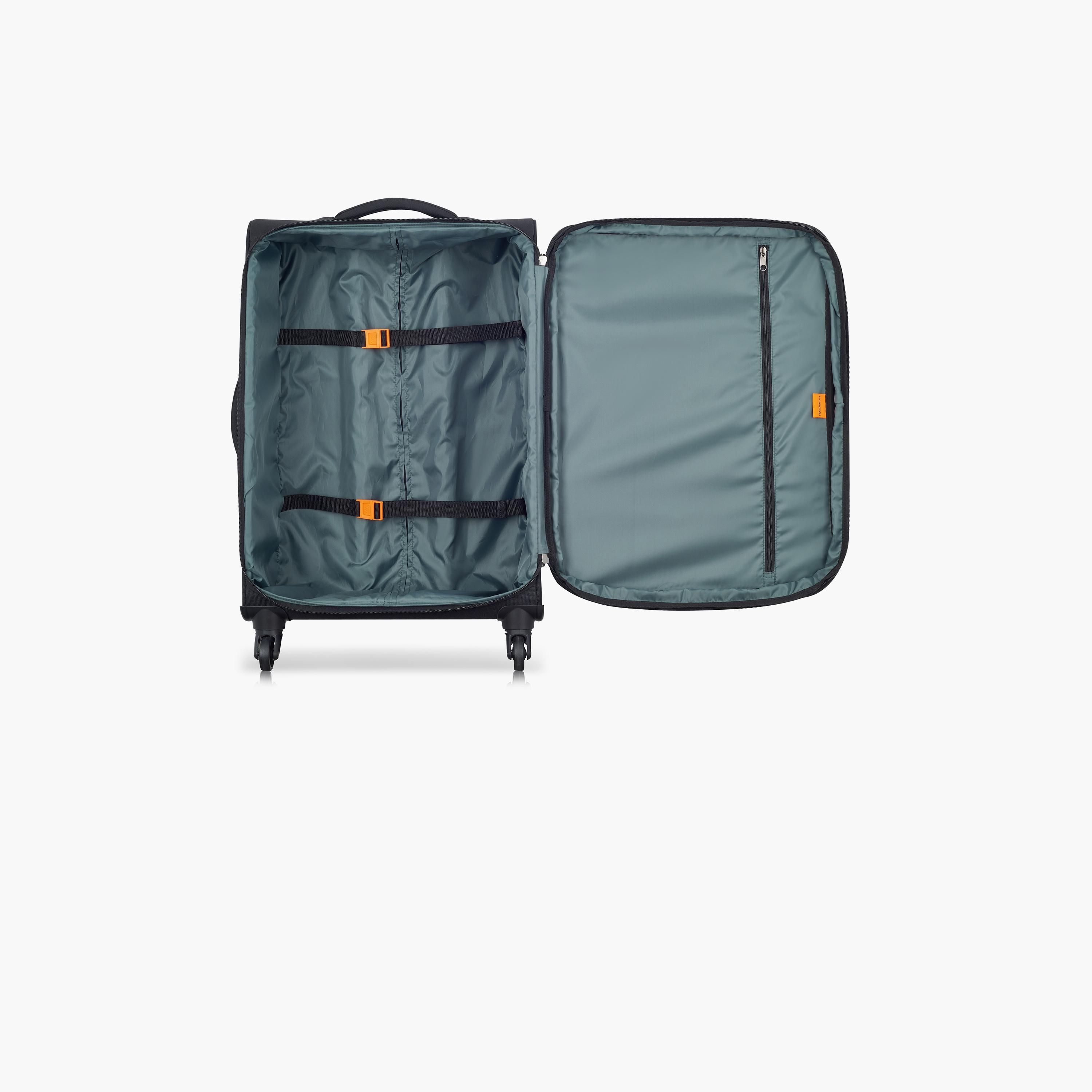 Delsey Paris Securitech Vanuard 70 CM Medium Check-in Polyester Soft Sided 4-Wheeler Spinner Trolley Bag with TSA Combination Lock-travel-luggagesandbags-luggage-image-6