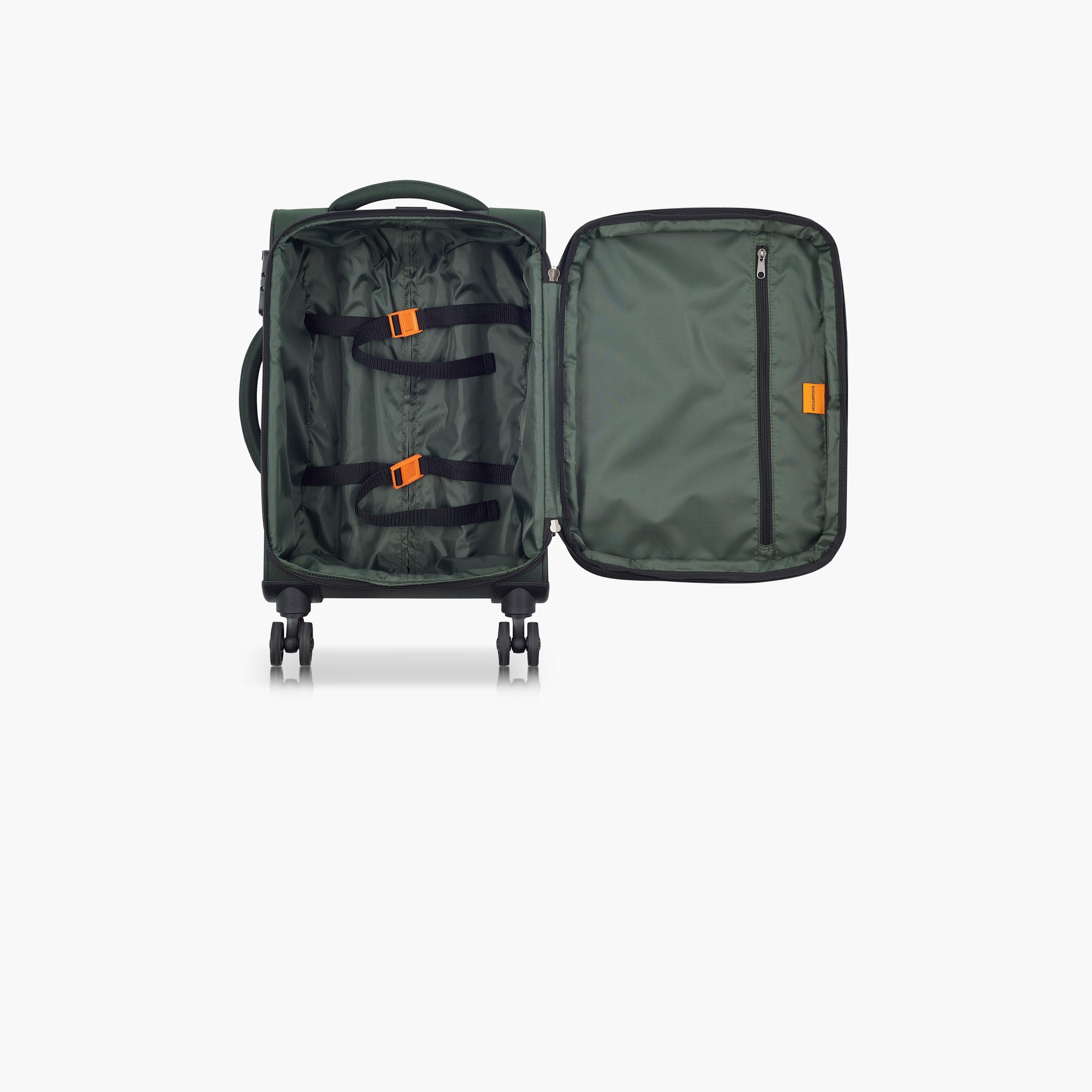 Delsey Paris Securitech Vanuard 55 CM Small Cabin Polyester Soft Sided 4-Wheeler Spinner Trolley Bag with TSA Combination Lock-travel-luggagesandbags-luggage-image-6