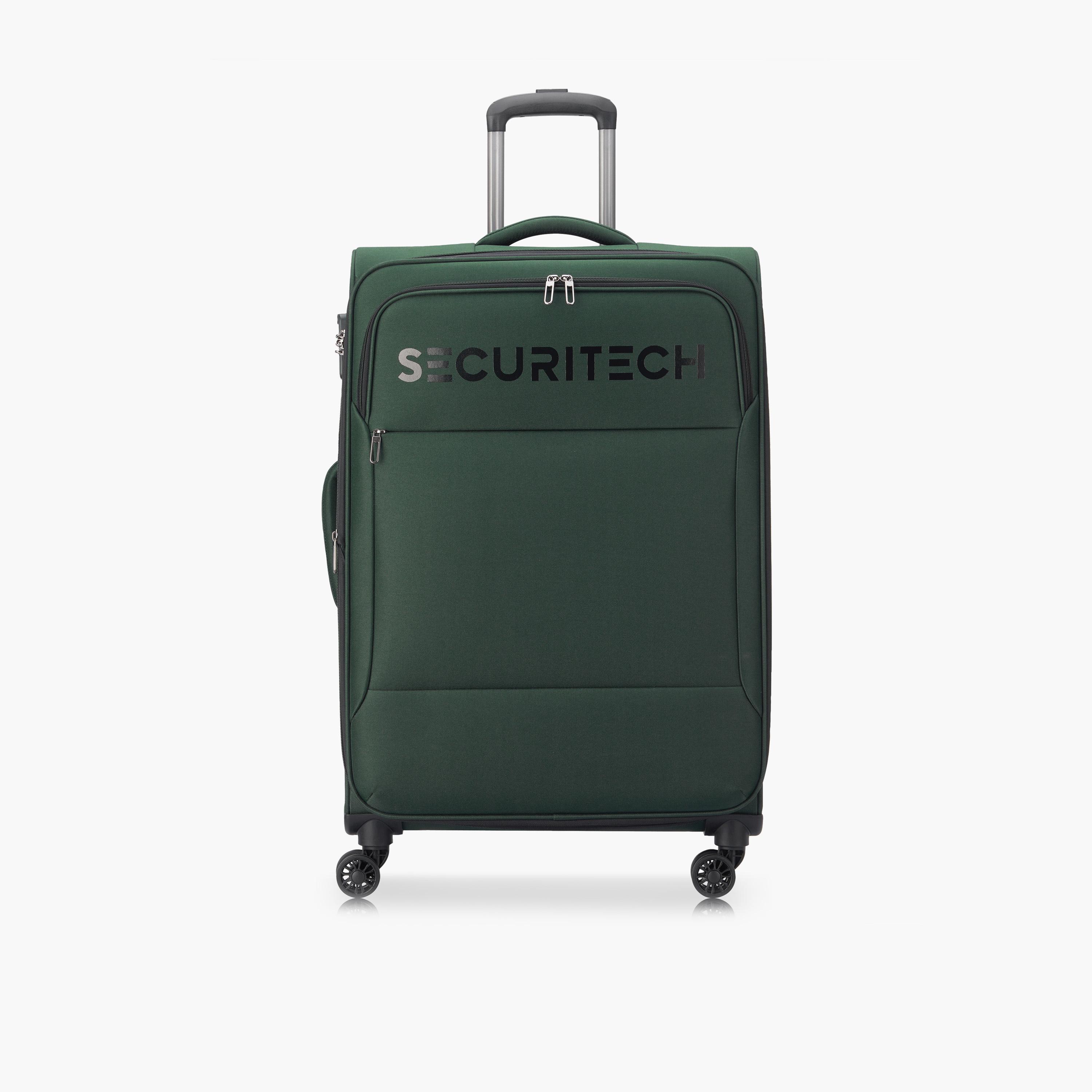 Delsey Paris Securitech Vanuard 70 CM Medium Check-in Polyester Soft Sided 4-Wheeler Spinner Trolley Bag with TSA Combination Lock-travel-luggagesandbags-luggage-image-1
