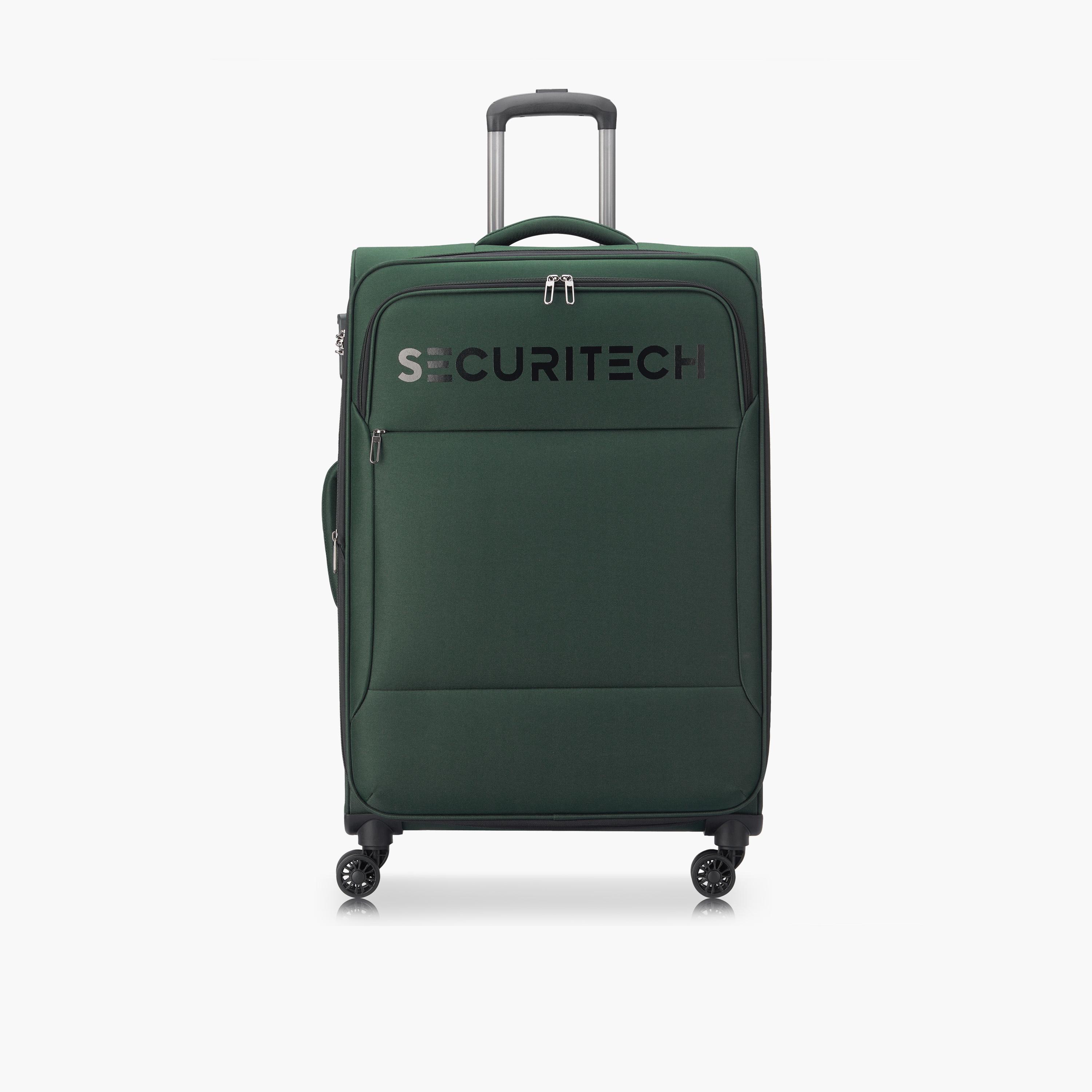 Delsey Paris Securitech Vanuard 82 CM Large Check-in Polyester Soft Sided 4-Wheeler Spinner Trolley Bag with TSA Combination Lock-travel-luggagesandbags-luggage-image-1