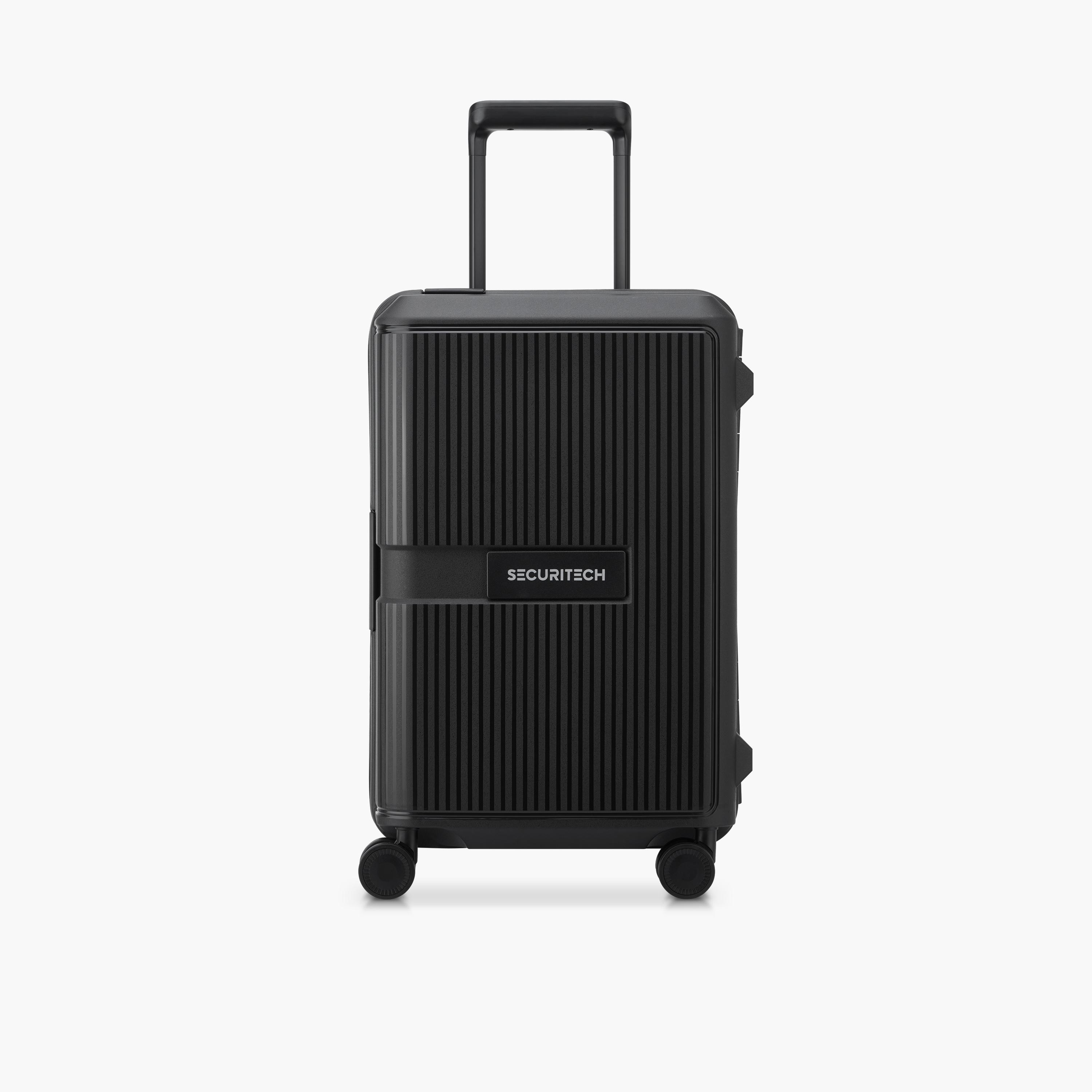 Delsey Paris Securitech Stone 55 CM Small Cabin Polypropylene Hard Sided 4-Wheeler Spinner Trolley Bag with TSA Combination Lock-travel-luggagesandbags-luggage-image-1