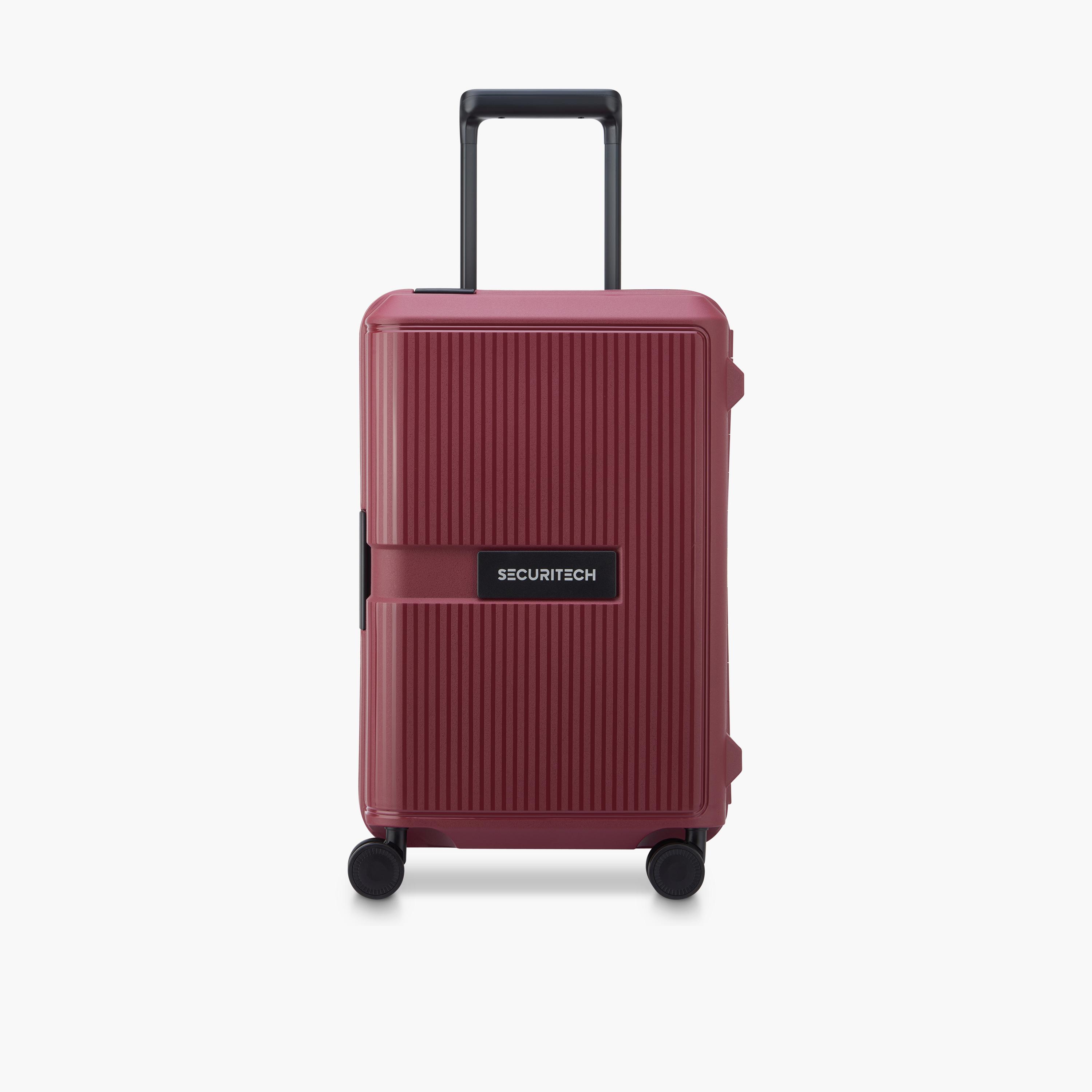 Delsey Paris Securitech Stone 55 CM Small Cabin Polypropylene Hard Sided 4-Wheeler Spinner Trolley Bag with TSA Combination Lock-travel-luggagesandbags-luggage-image-1