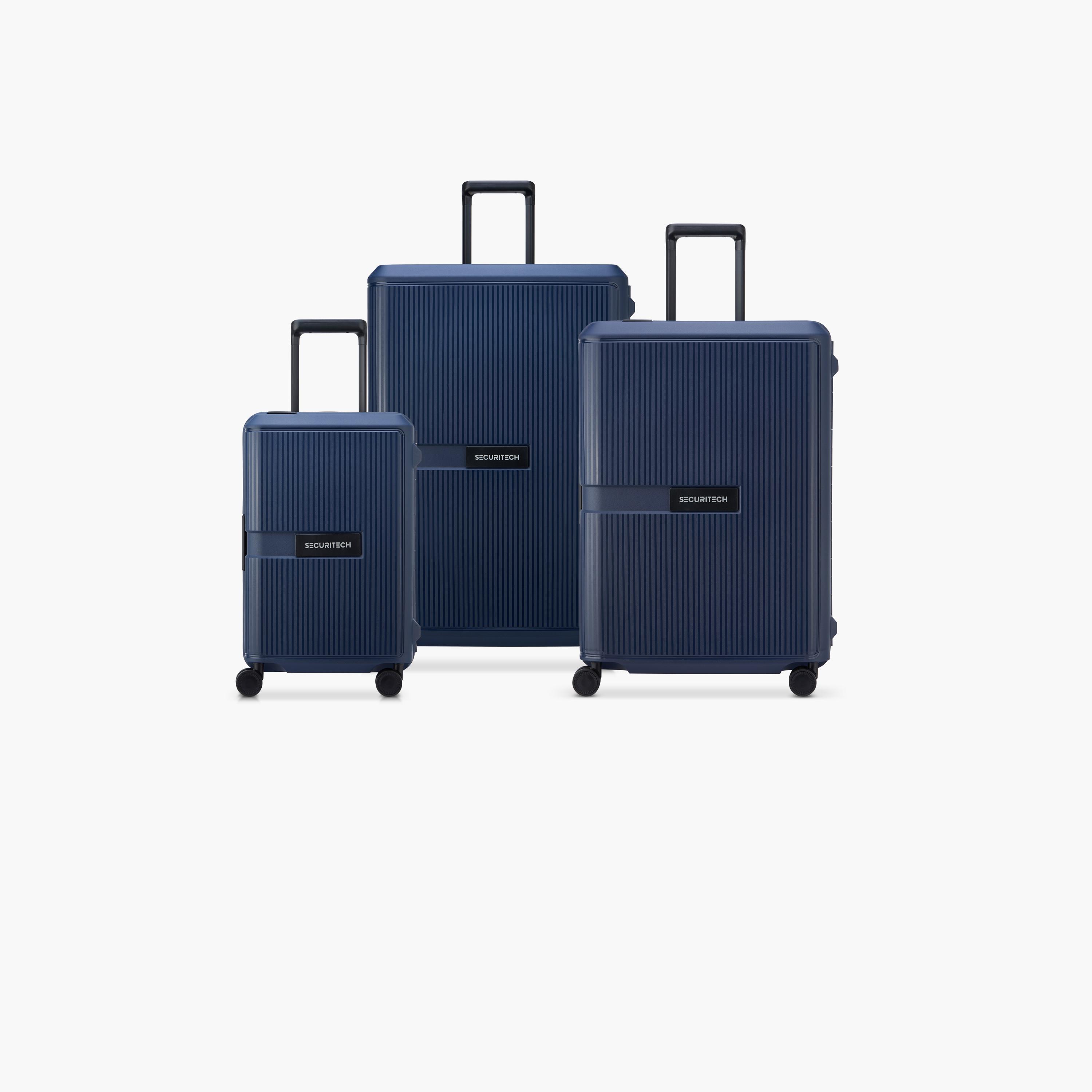 Delsey Paris Securitech Stone Set of 3 Polypropylene Hard Sided 4-Wheeler Spinner Trolley Bag with TSA Combination Lock-travel-luggagesandbags-luggage-image-1