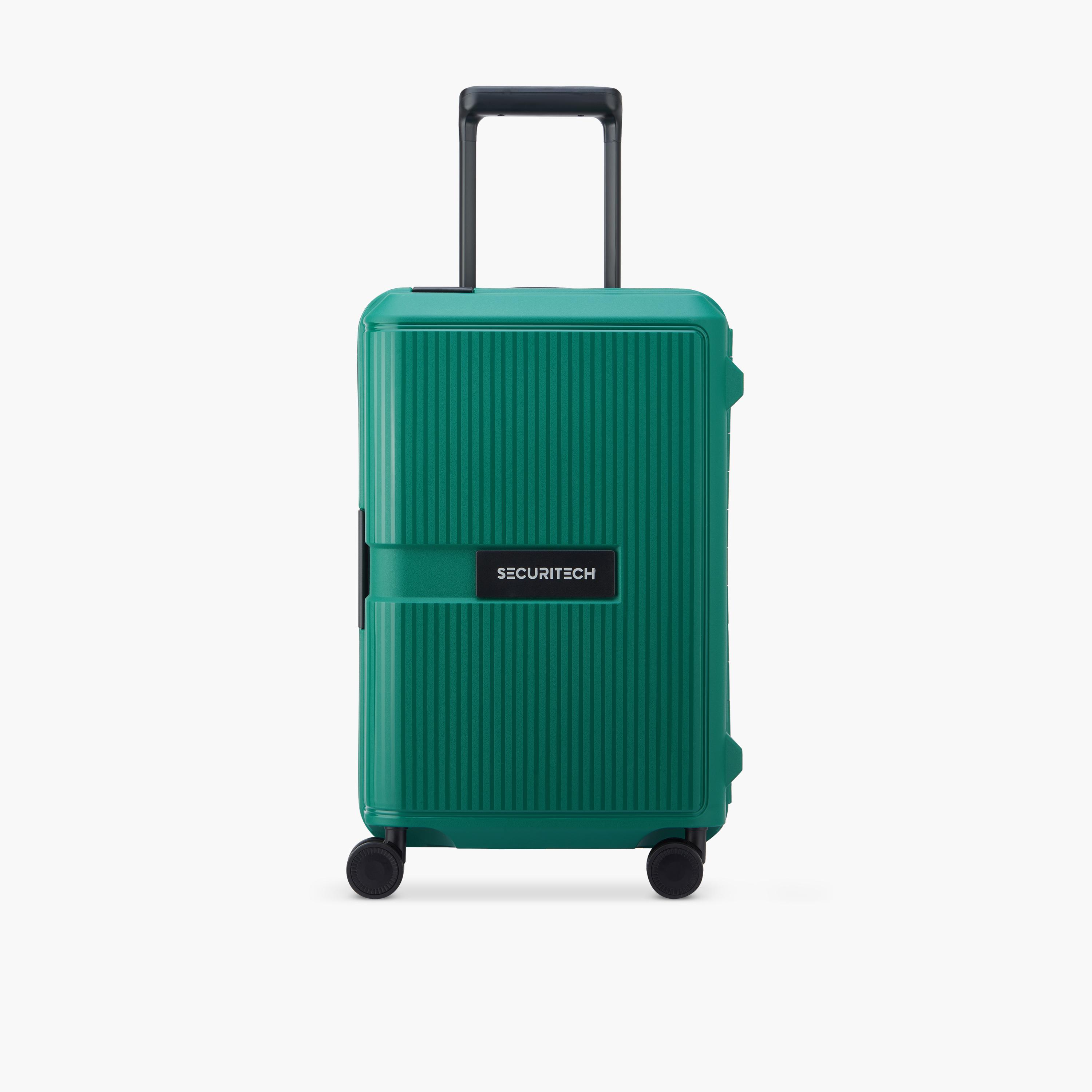 Delsey Paris Securitech Stone 55 CM Small Cabin Polypropylene Hard Sided 4-Wheeler Spinner Trolley Bag with TSA Combination Lock-travel-luggagesandbags-luggage-image-1