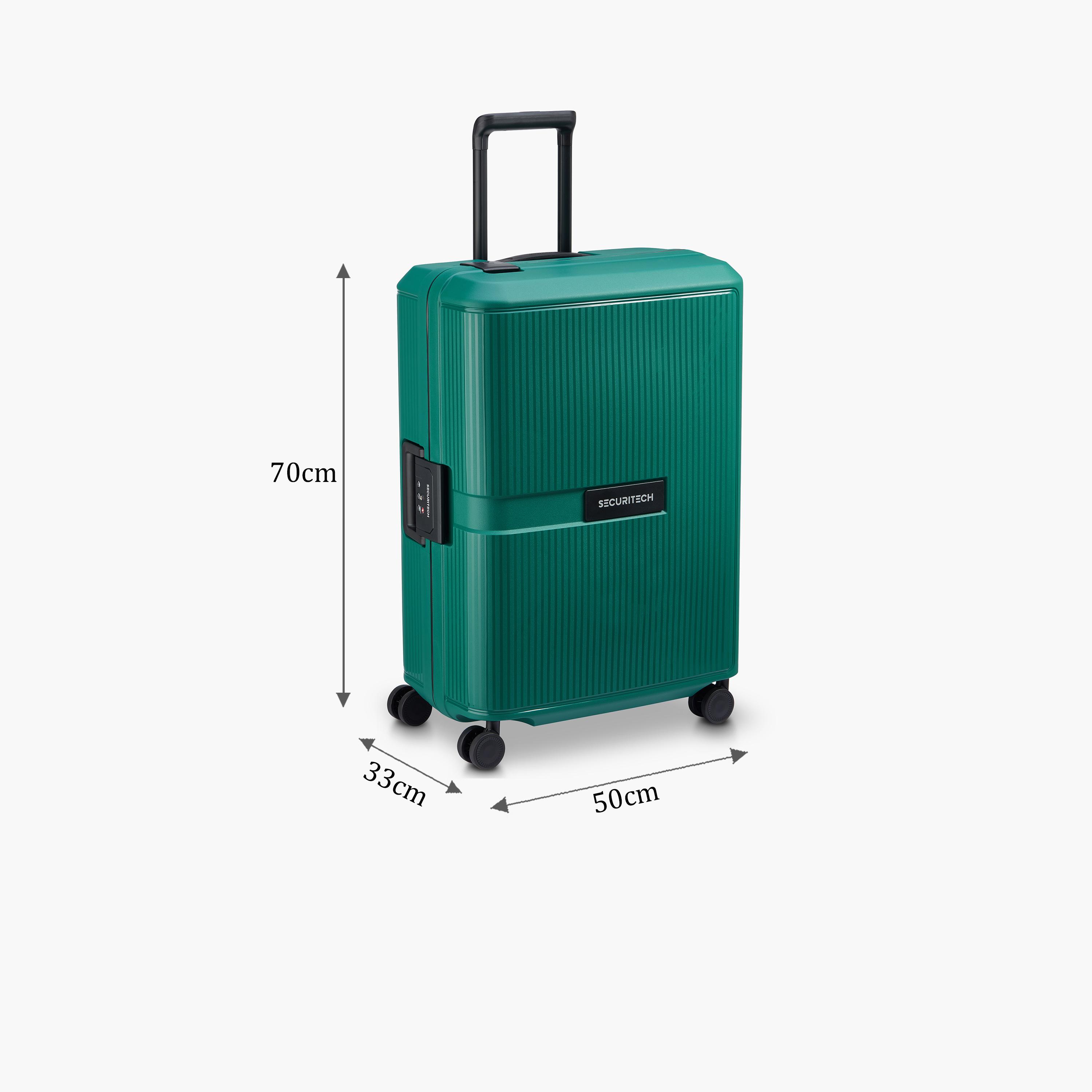 Securitech Stone By Delsey Hardcase Double wheel trolley 70cm Green-travel-luggagesandbags-luggage-image-2