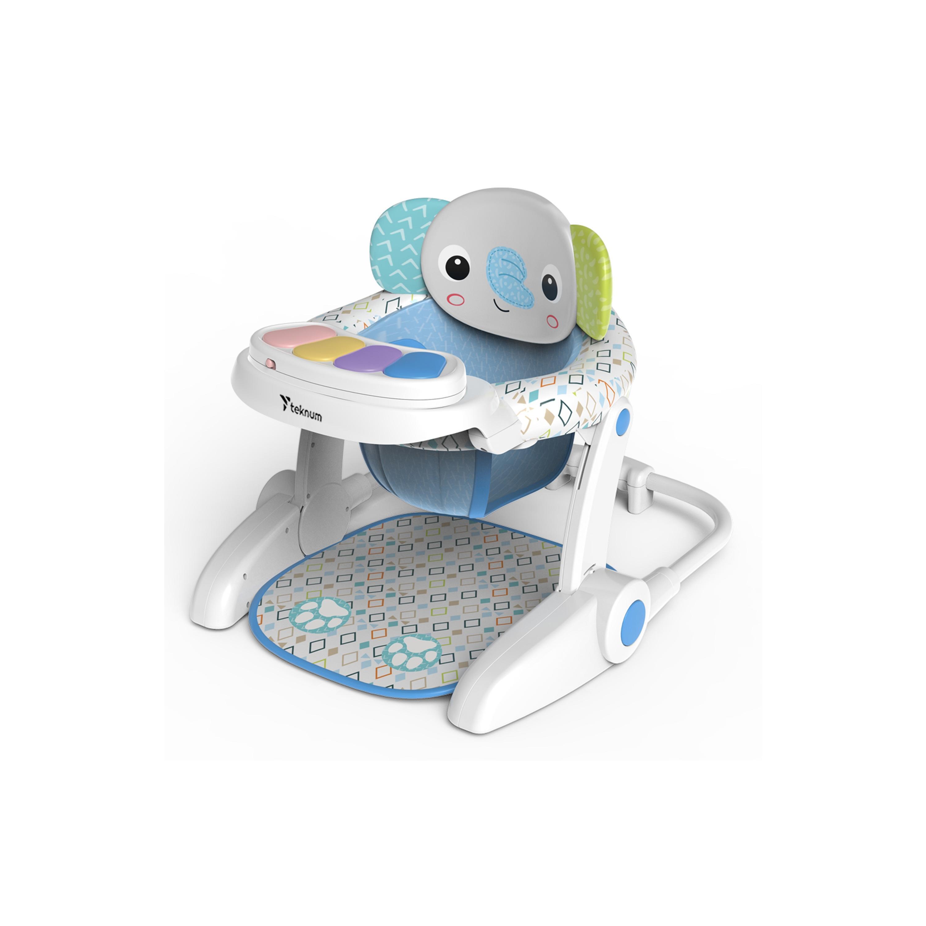 Teknum Portable Dining Feeding & Recliner Activity Chair - Elephant-baby-feeding-highchairsandboosters-image-1