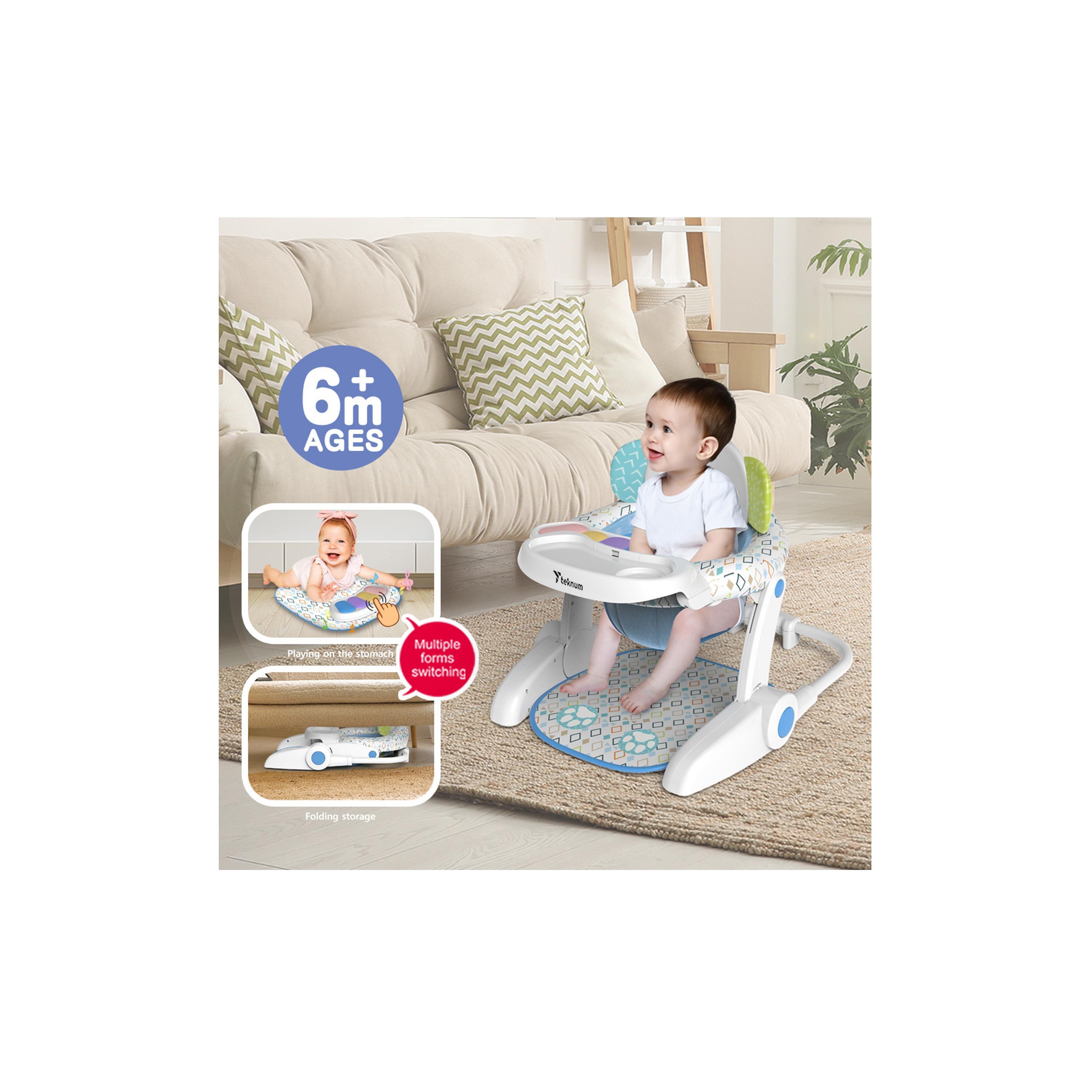 Teknum Portable Dining Feeding & Recliner Activity Chair - Elephant-baby-feeding-highchairsandboosters-image-10