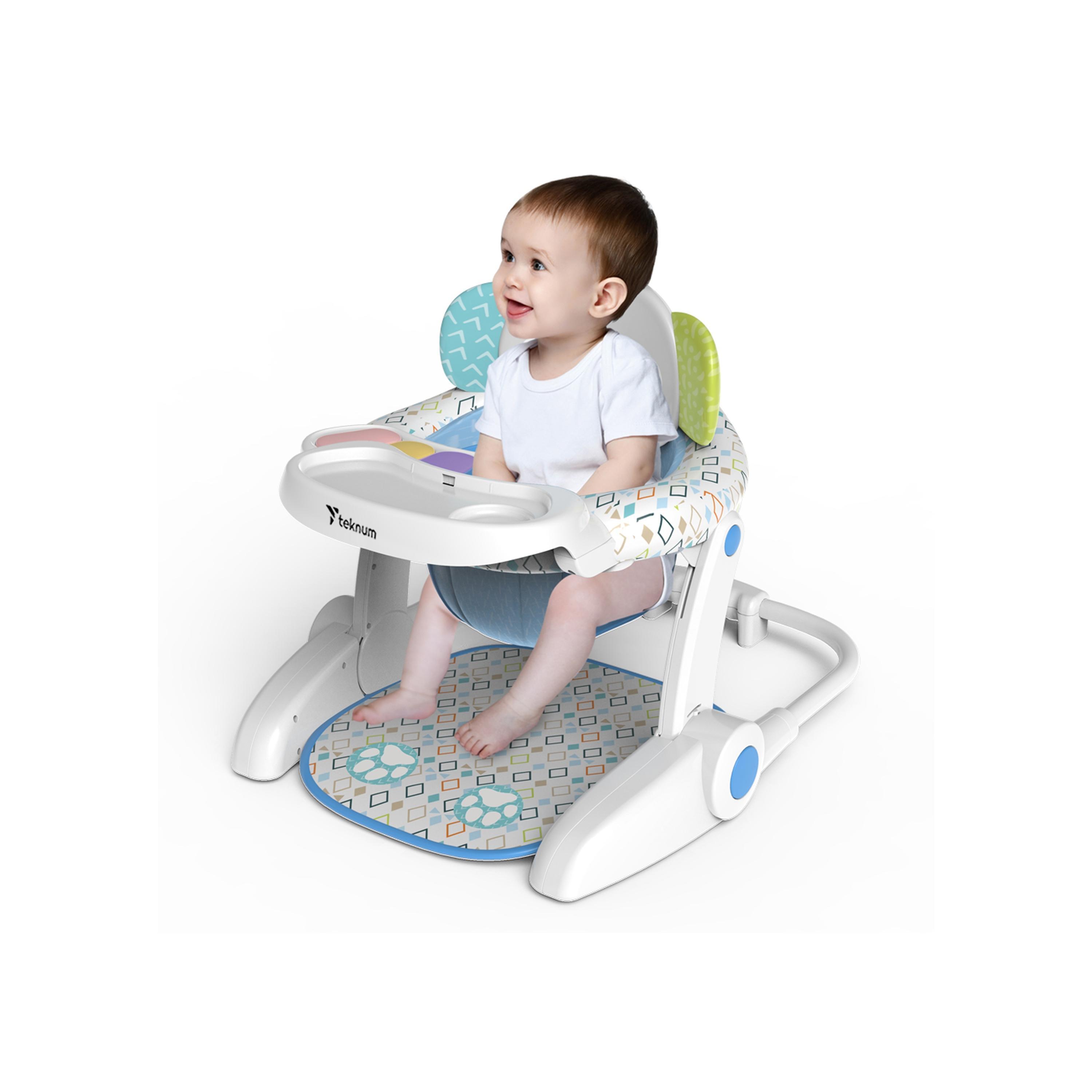 Teknum Portable Dining Feeding & Recliner Activity Chair - Elephant-baby-feeding-highchairsandboosters-image-3