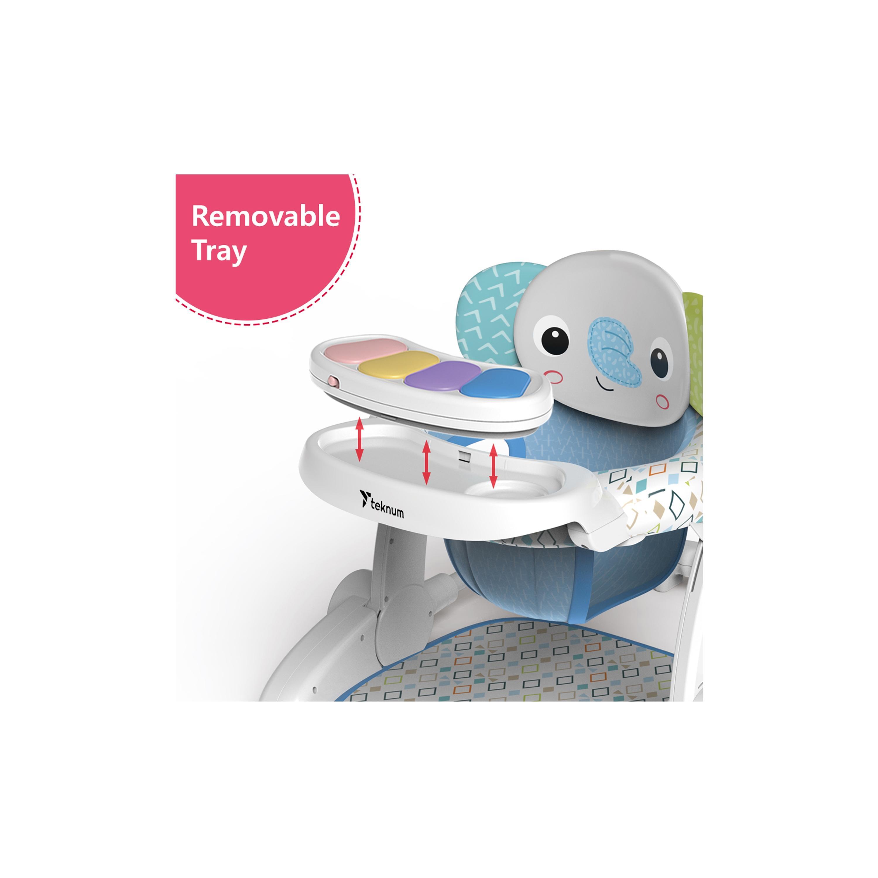Teknum Portable Dining Feeding & Recliner Activity Chair - Elephant-baby-feeding-highchairsandboosters-image-8