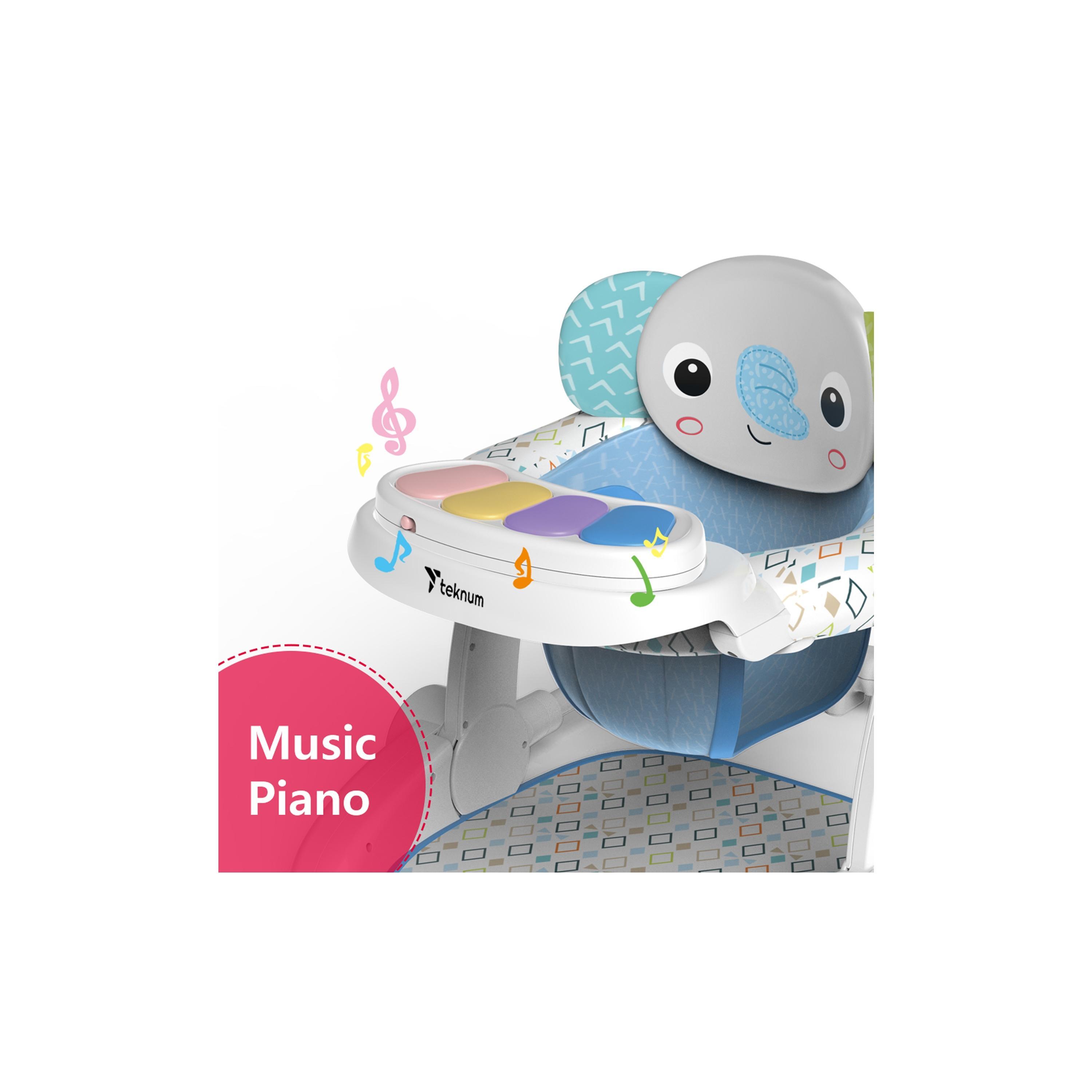 Teknum Portable Dining Feeding & Recliner Activity Chair - Elephant-baby-feeding-highchairsandboosters-image-9