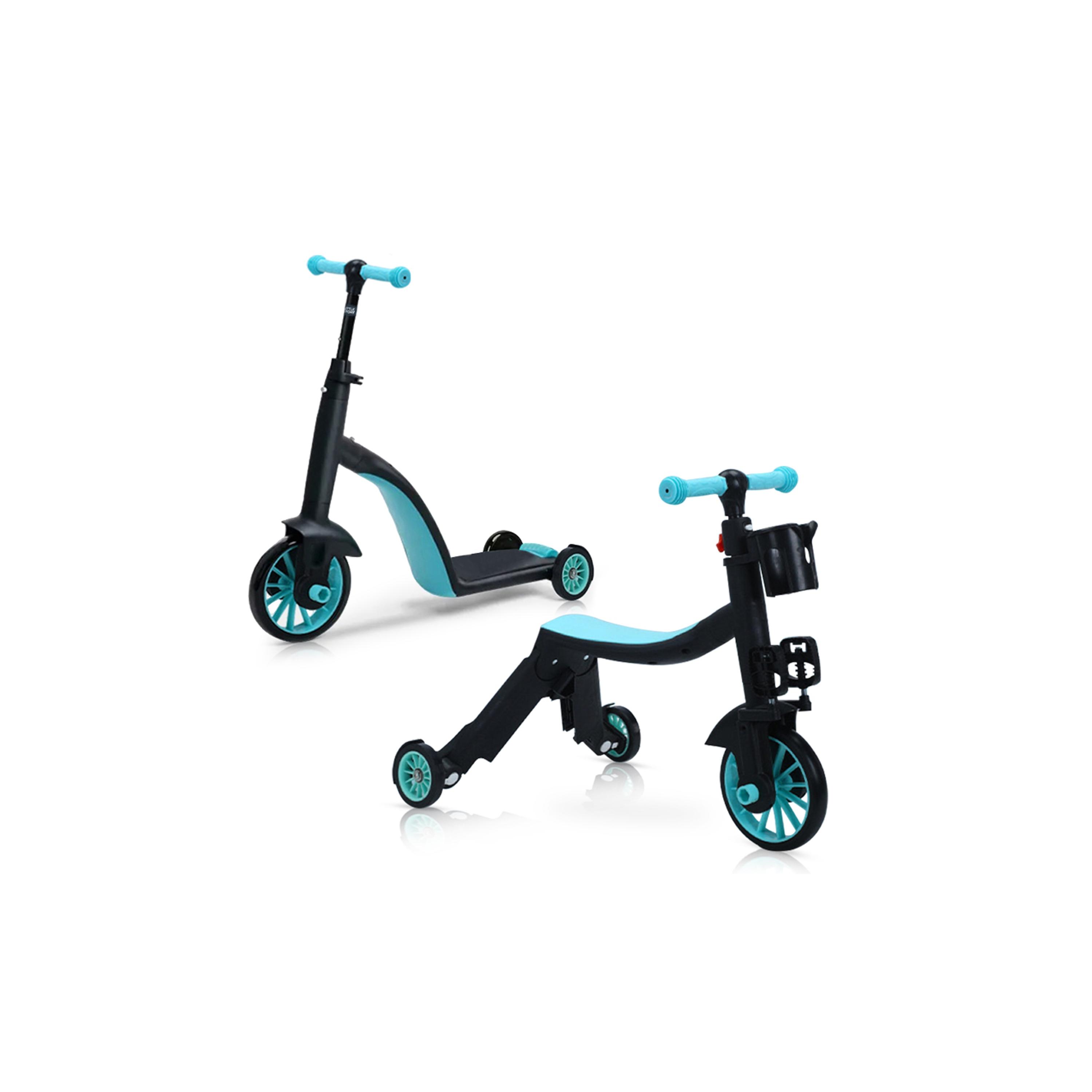 Little Story 5-In-1 Scooter, Balance Bike & Tri Cycle - Green-toys-outdoor-scooters-image-1