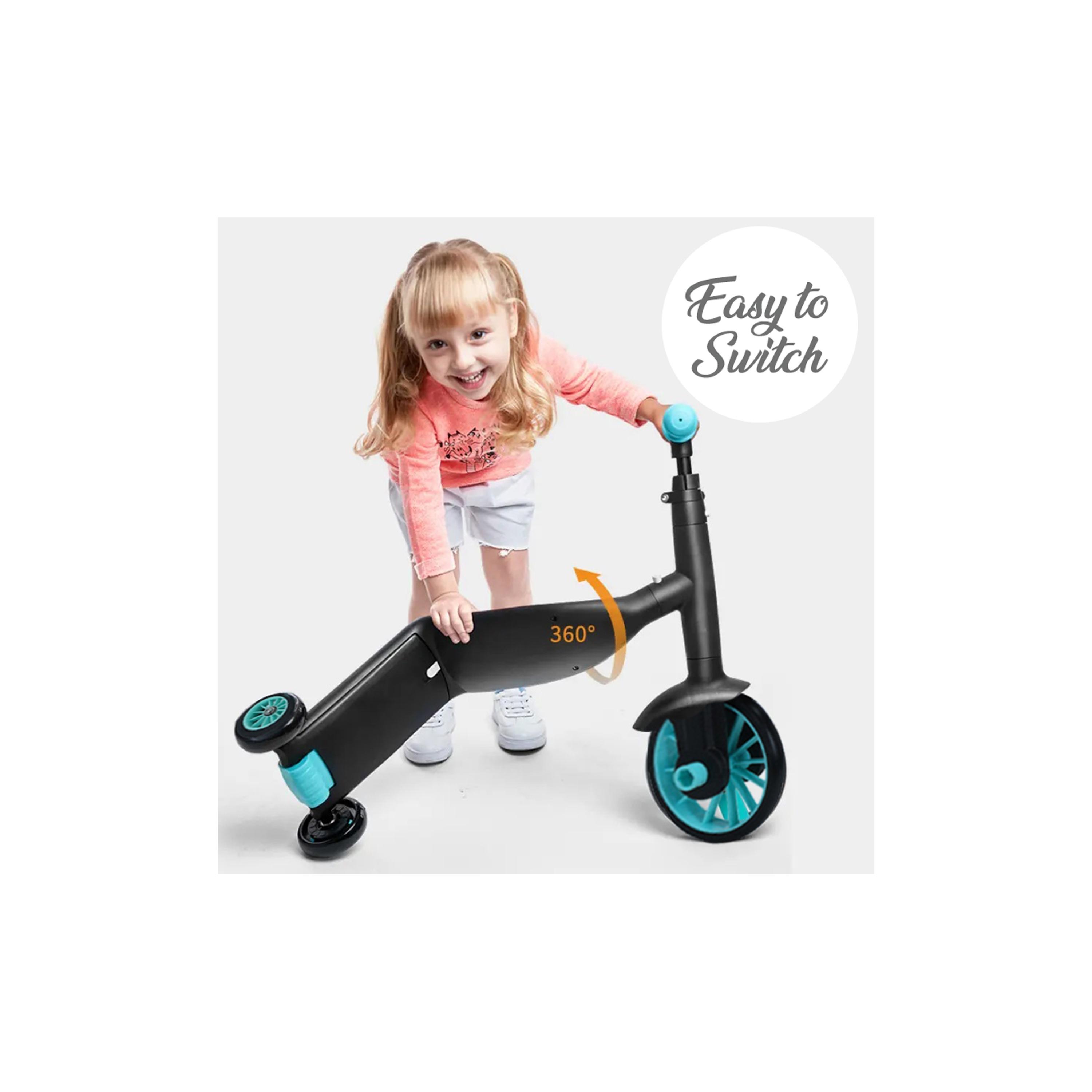 Little Story 5-In-1 Scooter, Balance Bike & Tri Cycle - Green-toys-outdoor-scooters-image-7