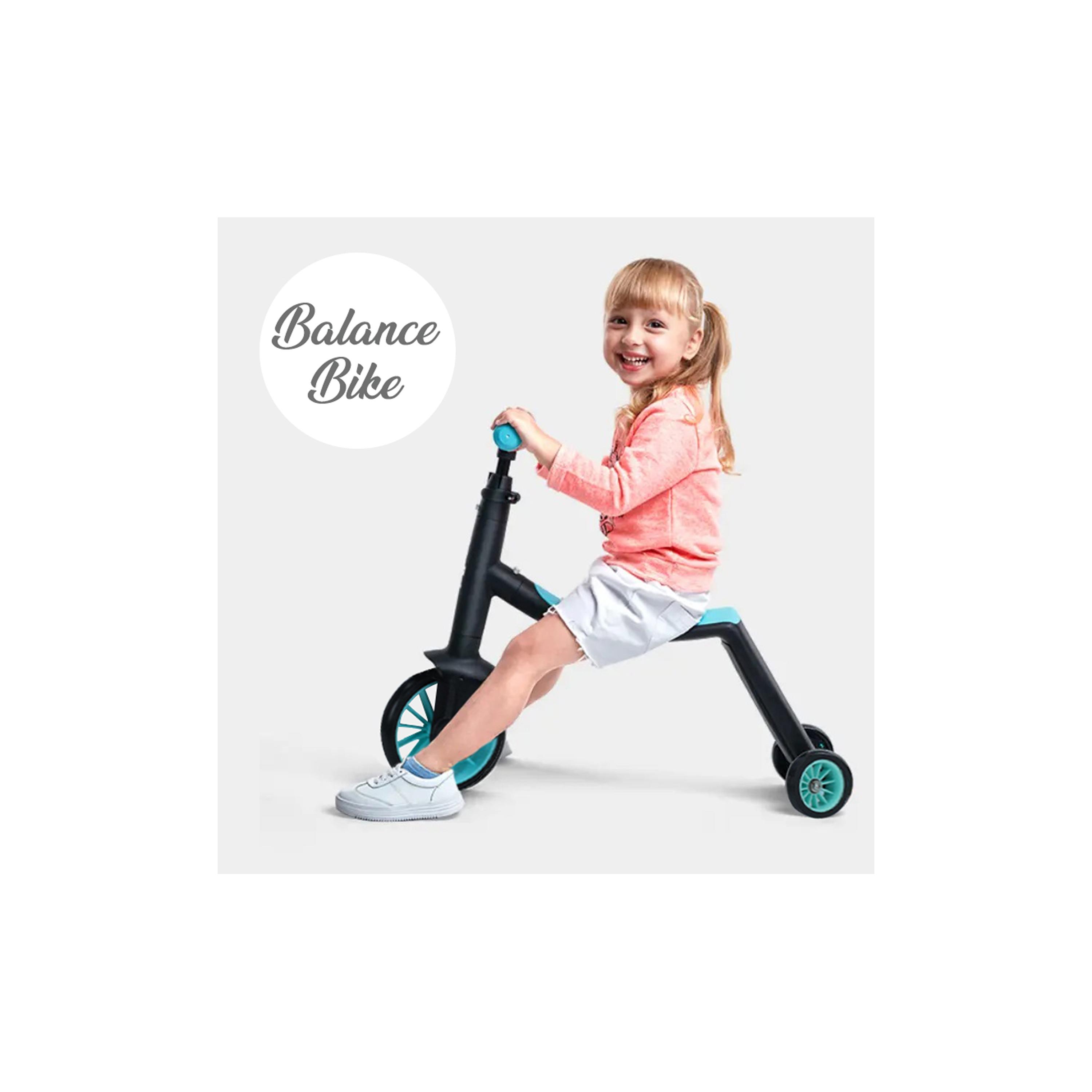 Little Story 5-In-1 Scooter, Balance Bike & Tri Cycle - Green-toys-outdoor-scooters-image-8
