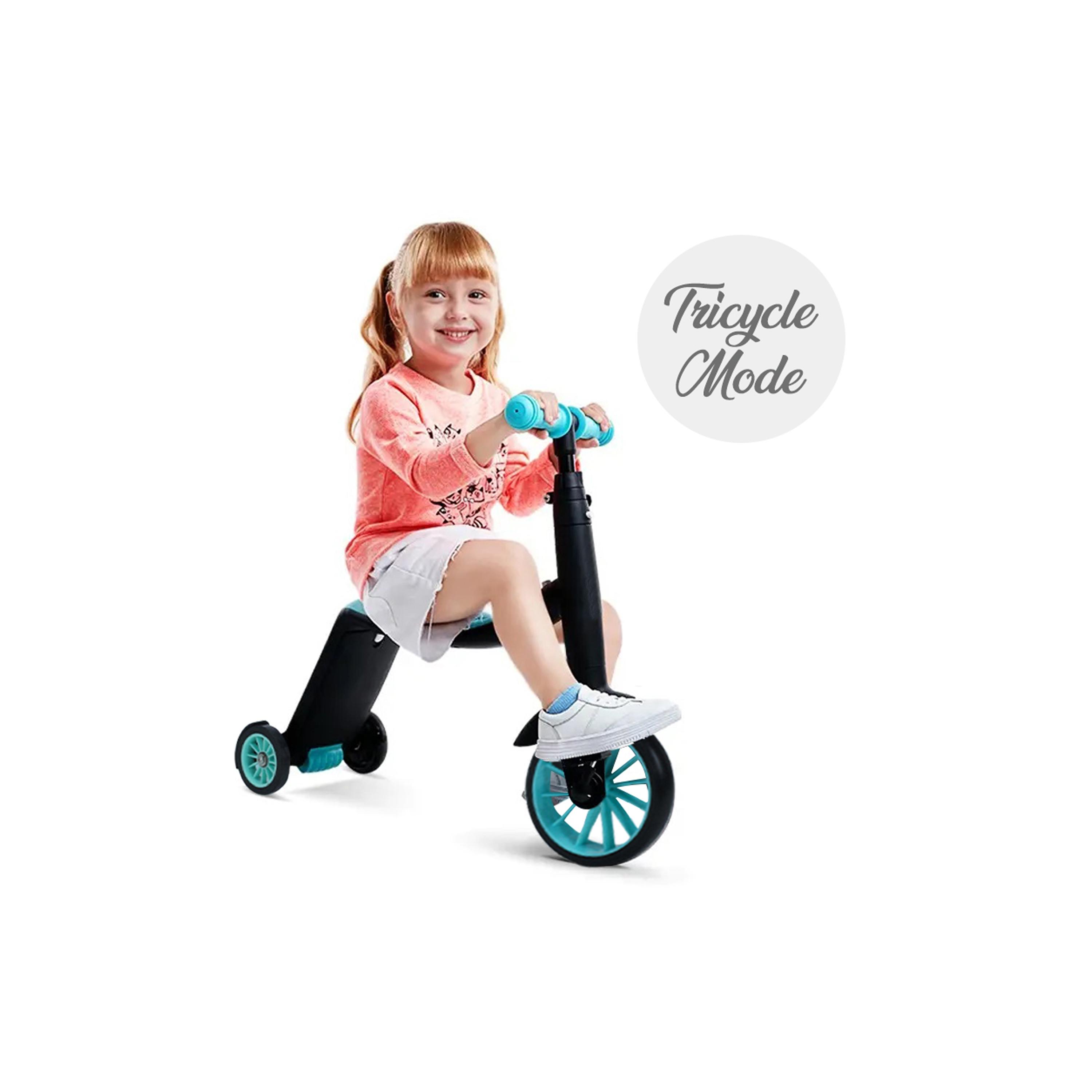 Little Story 5-In-1 Scooter, Balance Bike & Tri Cycle - Green-toys-outdoor-scooters-image-9