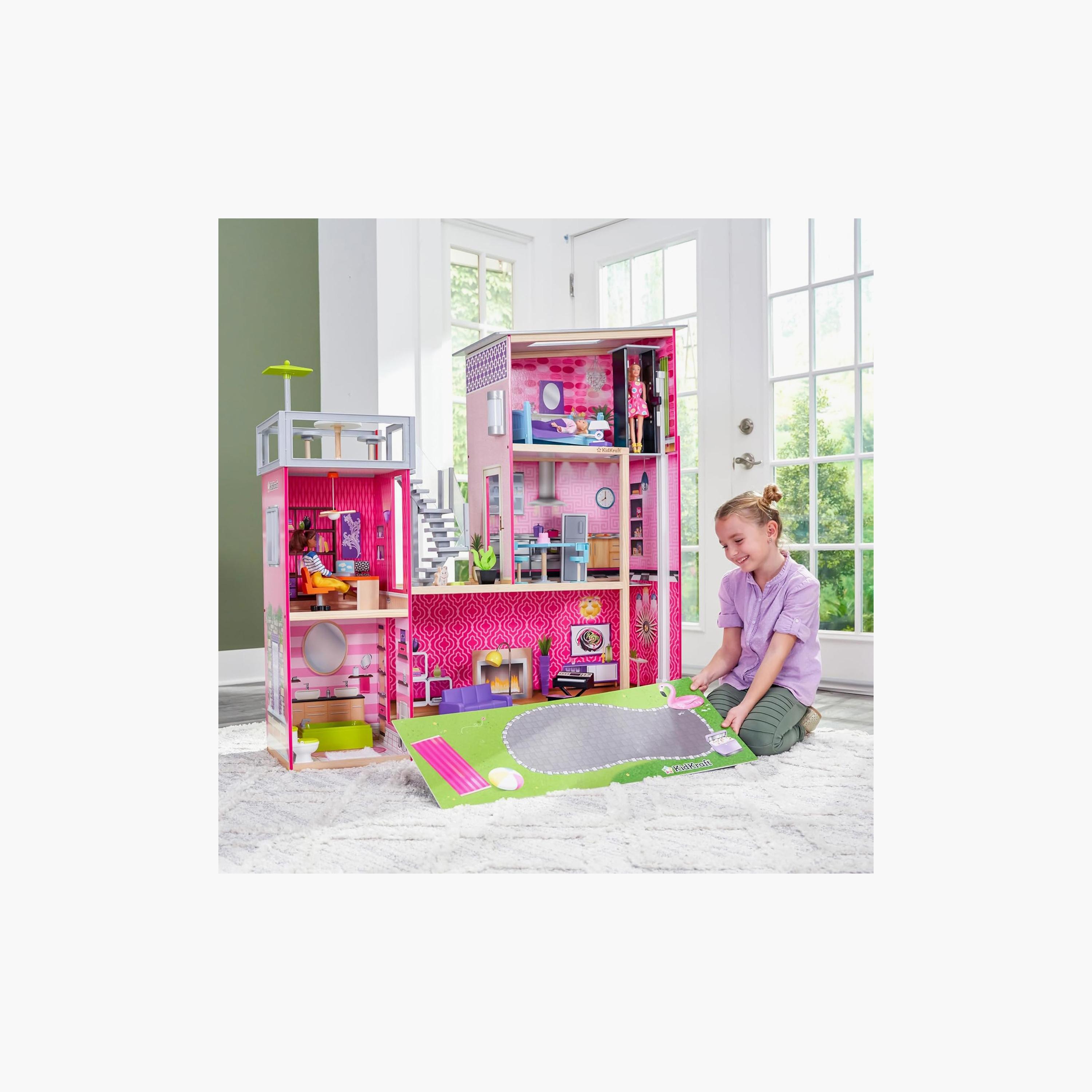 KidKraft Uptown Modern Wooden Dollhouse with 36-Piece Accessories-toys-dollsandplaysets-dollhouses-image-8