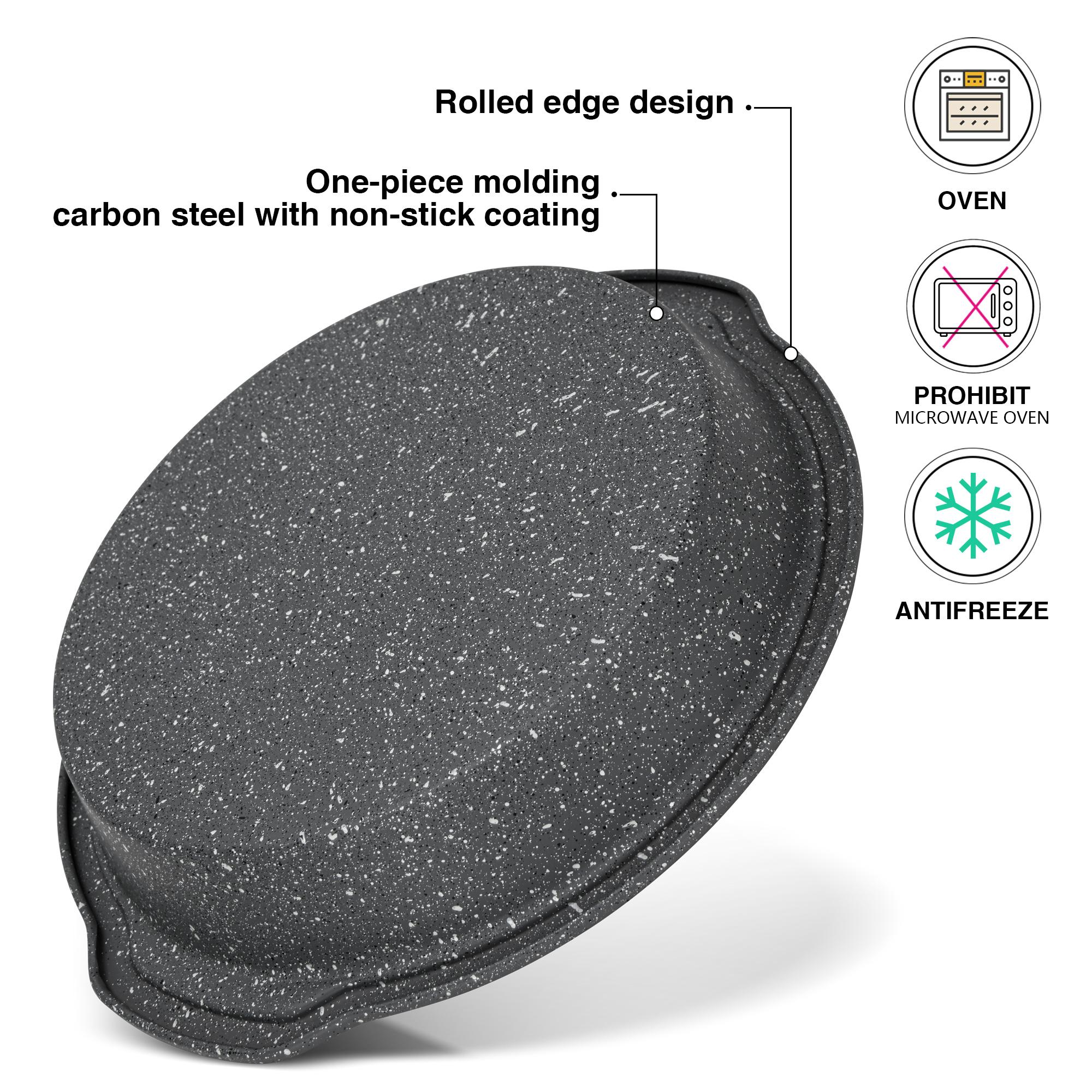 Carbon Steel Non-Stick Roaster - 28 cms-household-kitchen-bakeware-bakingdishes-image-2