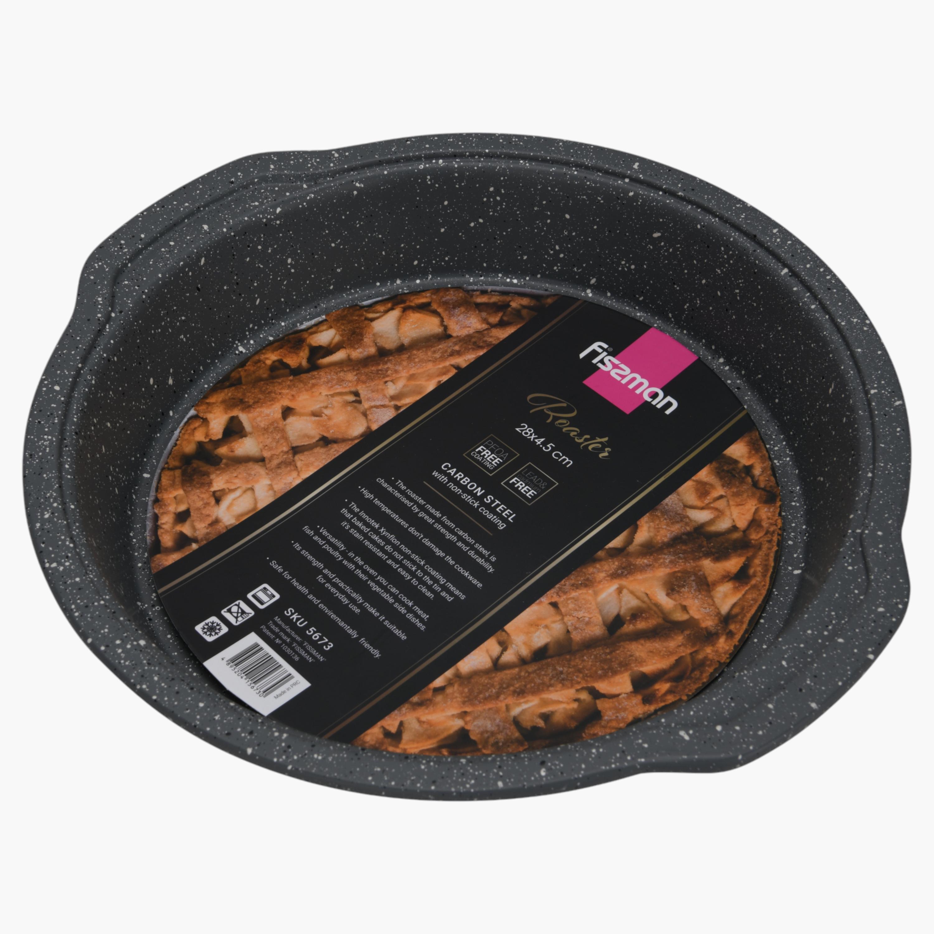 Carbon Steel Non-Stick Roaster - 28 cms-household-kitchen-bakeware-bakingdishes-image-6