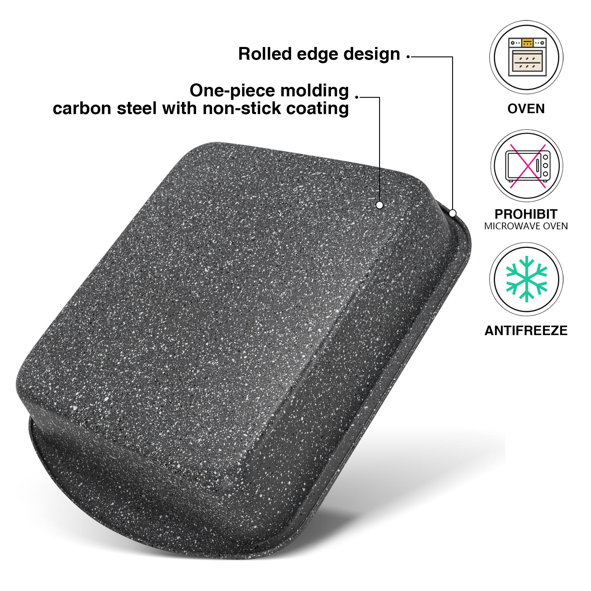 Fissman Carbon Steel Loaf Pan - 28 cms-household-kitchen-bakeware-bakingdishes-image-2
