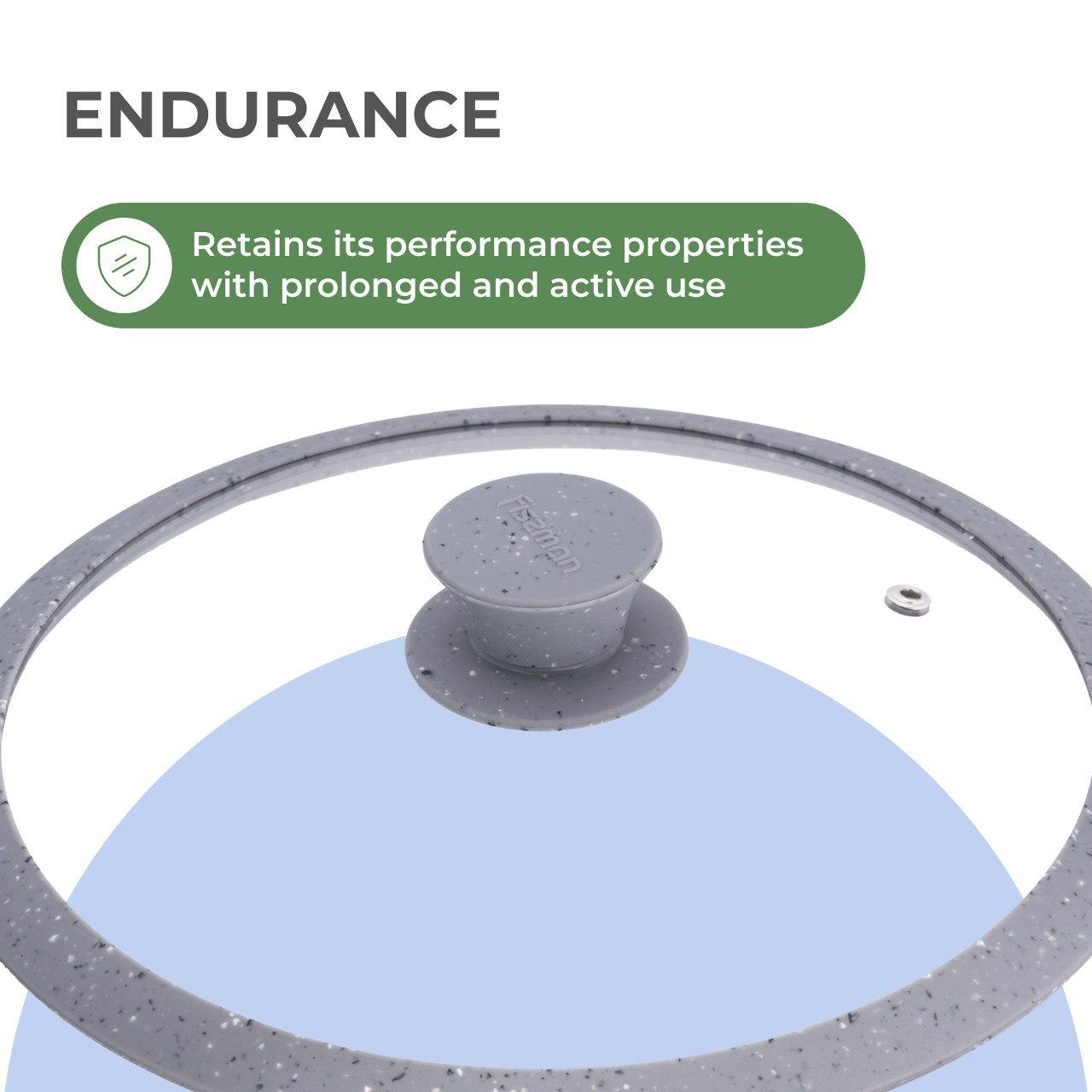 Fissman Arcades Glass Lid with Silicone Rim - 24 cms-household-kitchen-cookware-potsandpans-image-4