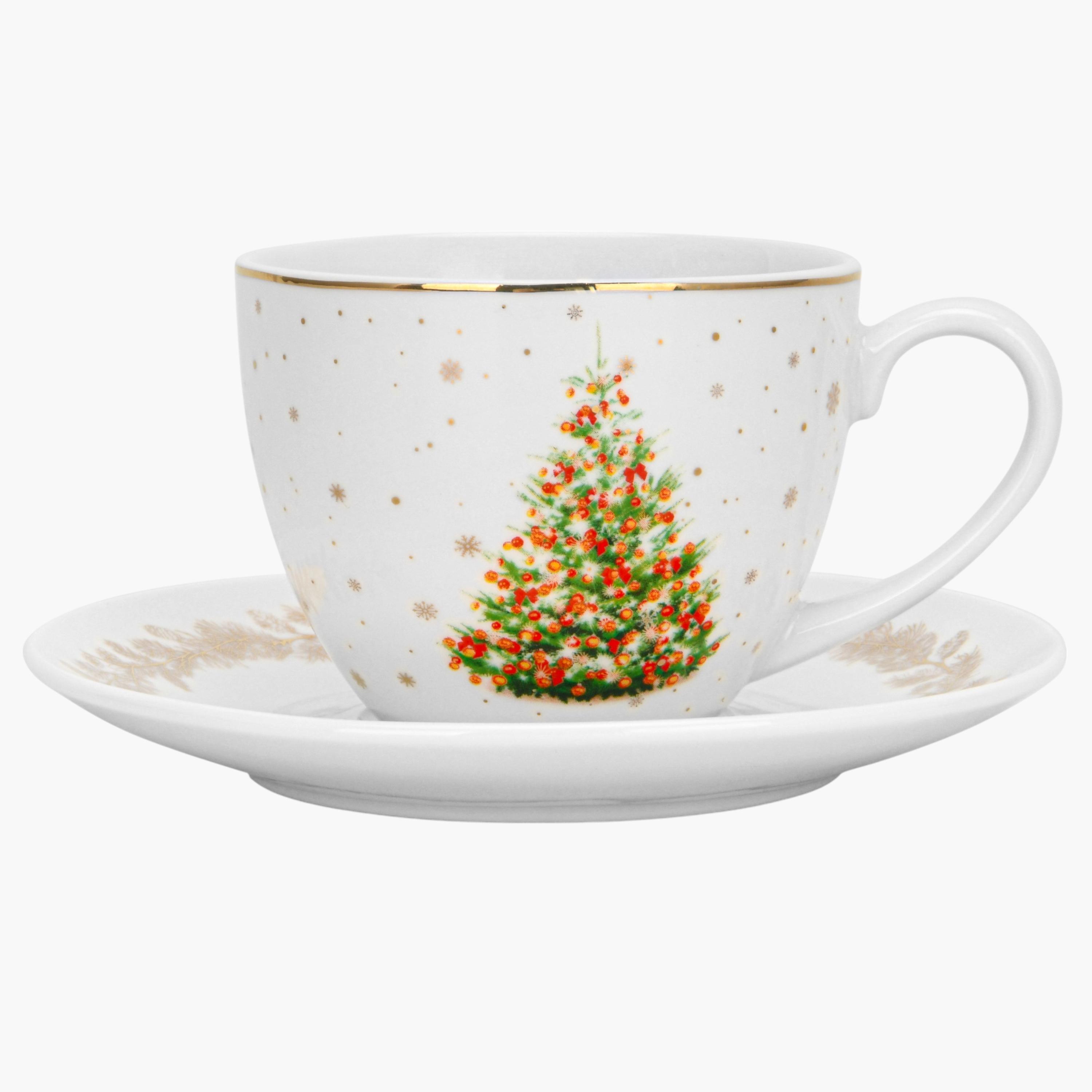 طقم فنجان وصحن قطعتين من الخزف الصيني بسعة 260 مل من فيسمان-household-dining-teaandcoffee-teaandcoffeesets-image-7