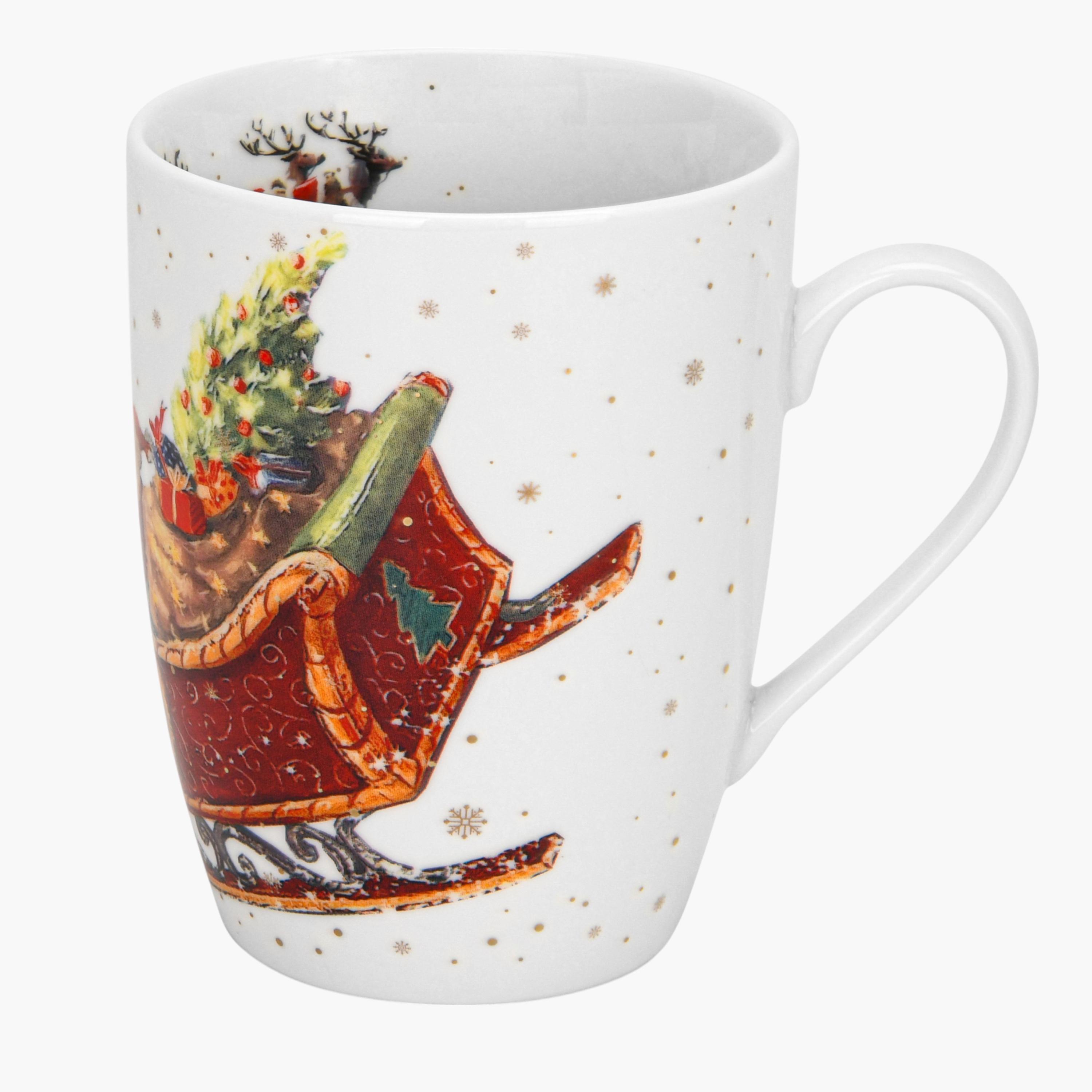 Christmas Print 2-Piece New Bone China Mug Set - 360 ml-household-dining-teaandcoffee-mugsandcups-image-3