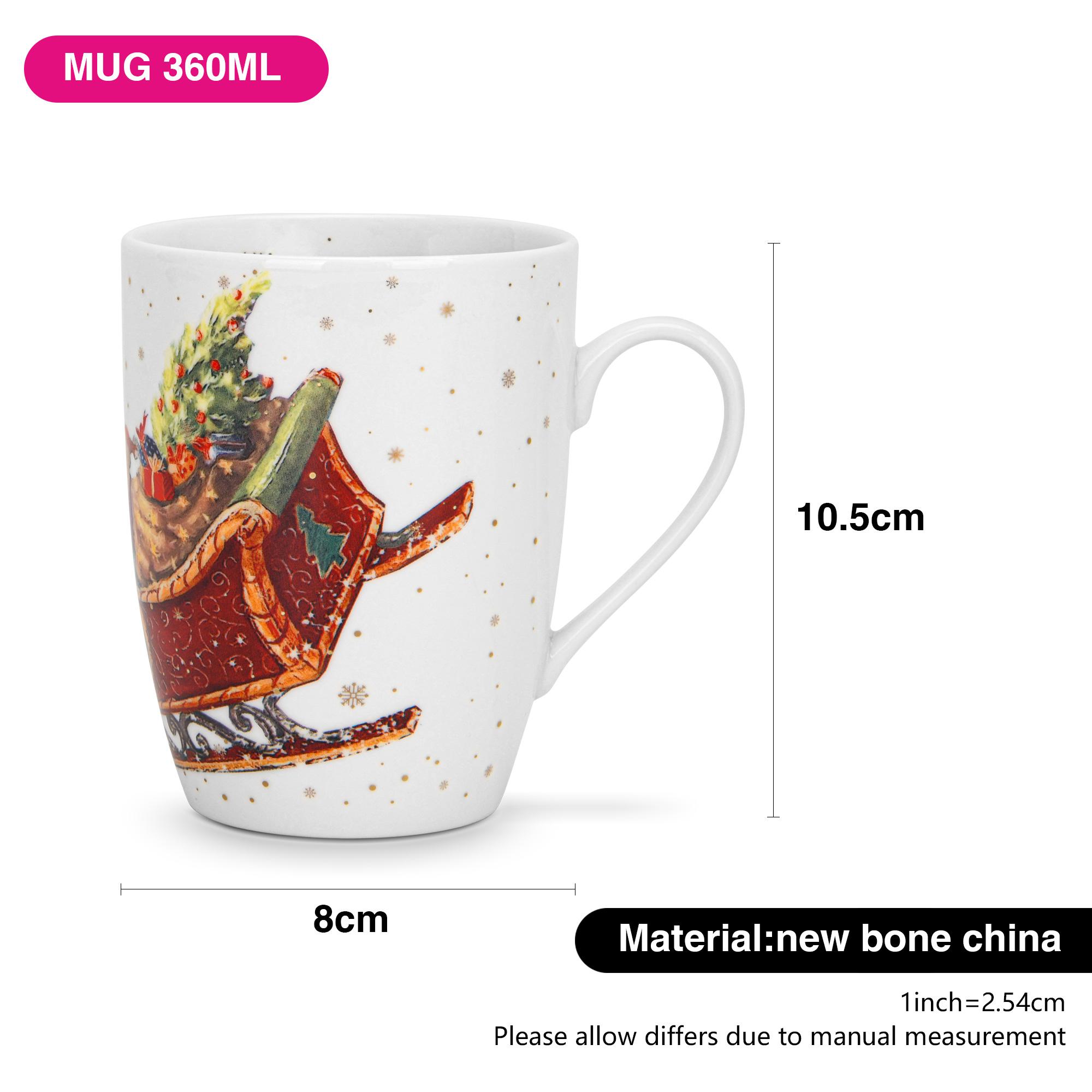 Christmas Print 2-Piece New Bone China Mug Set - 360 ml-household-dining-teaandcoffee-mugsandcups-image-6