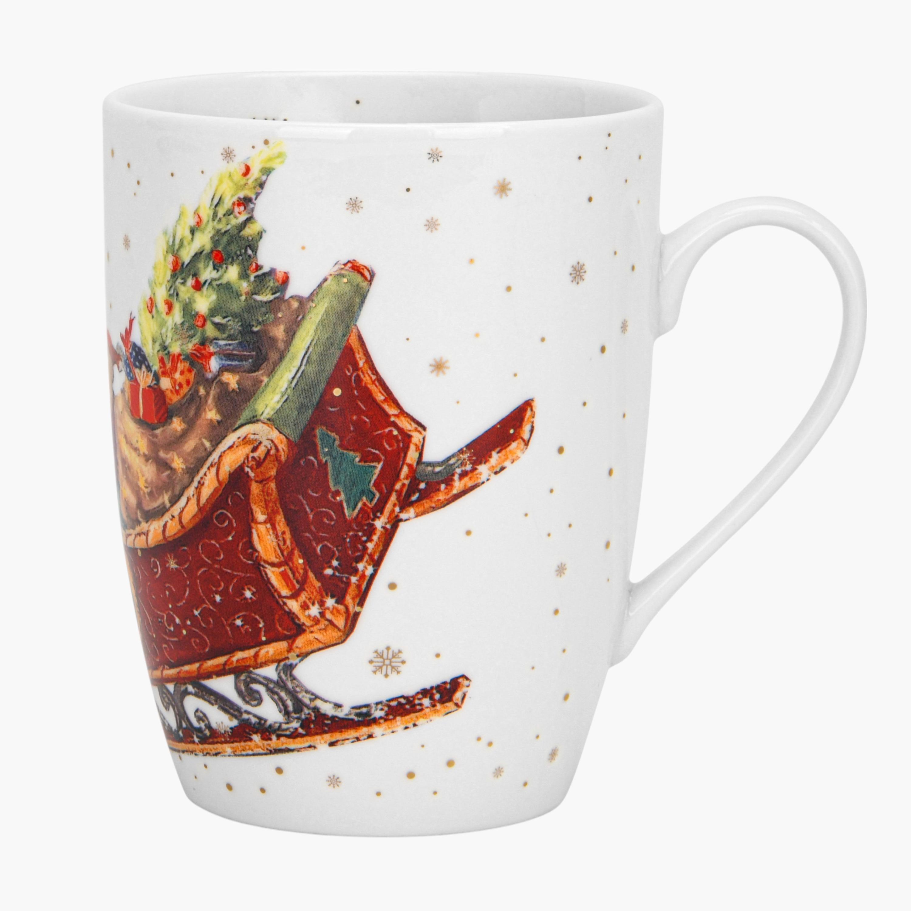 Christmas Print 2-Piece New Bone China Mug Set - 360 ml-household-dining-teaandcoffee-mugsandcups-image-7