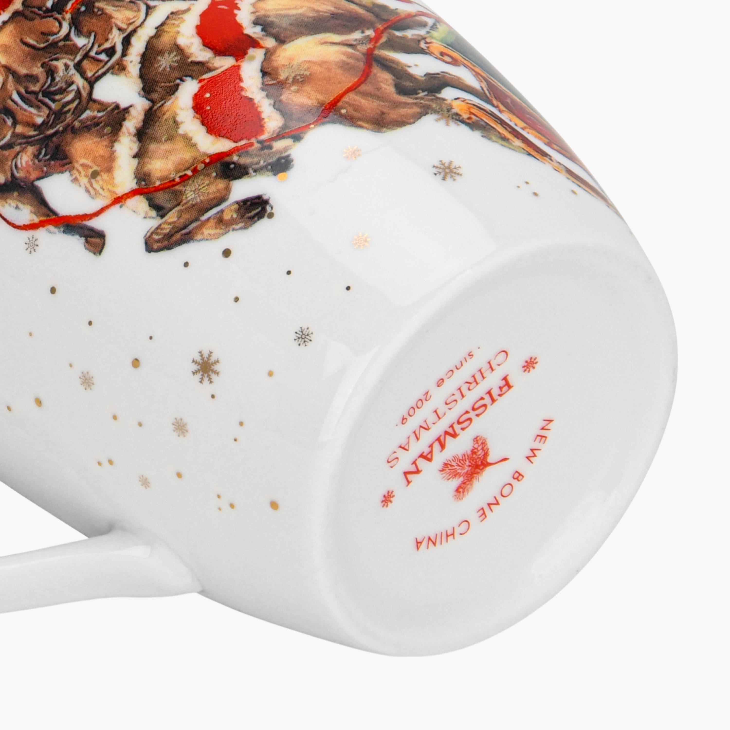 Christmas Print 2-Piece New Bone China Mug Set - 360 ml-household-dining-teaandcoffee-mugsandcups-image-8