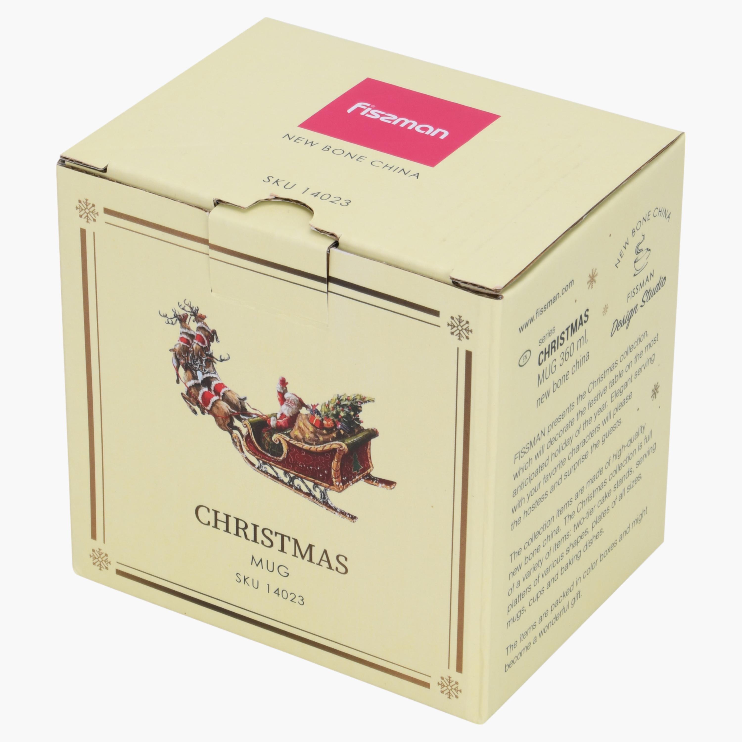 Christmas Print 2-Piece New Bone China Mug Set - 360 ml-household-dining-teaandcoffee-mugsandcups-image-9