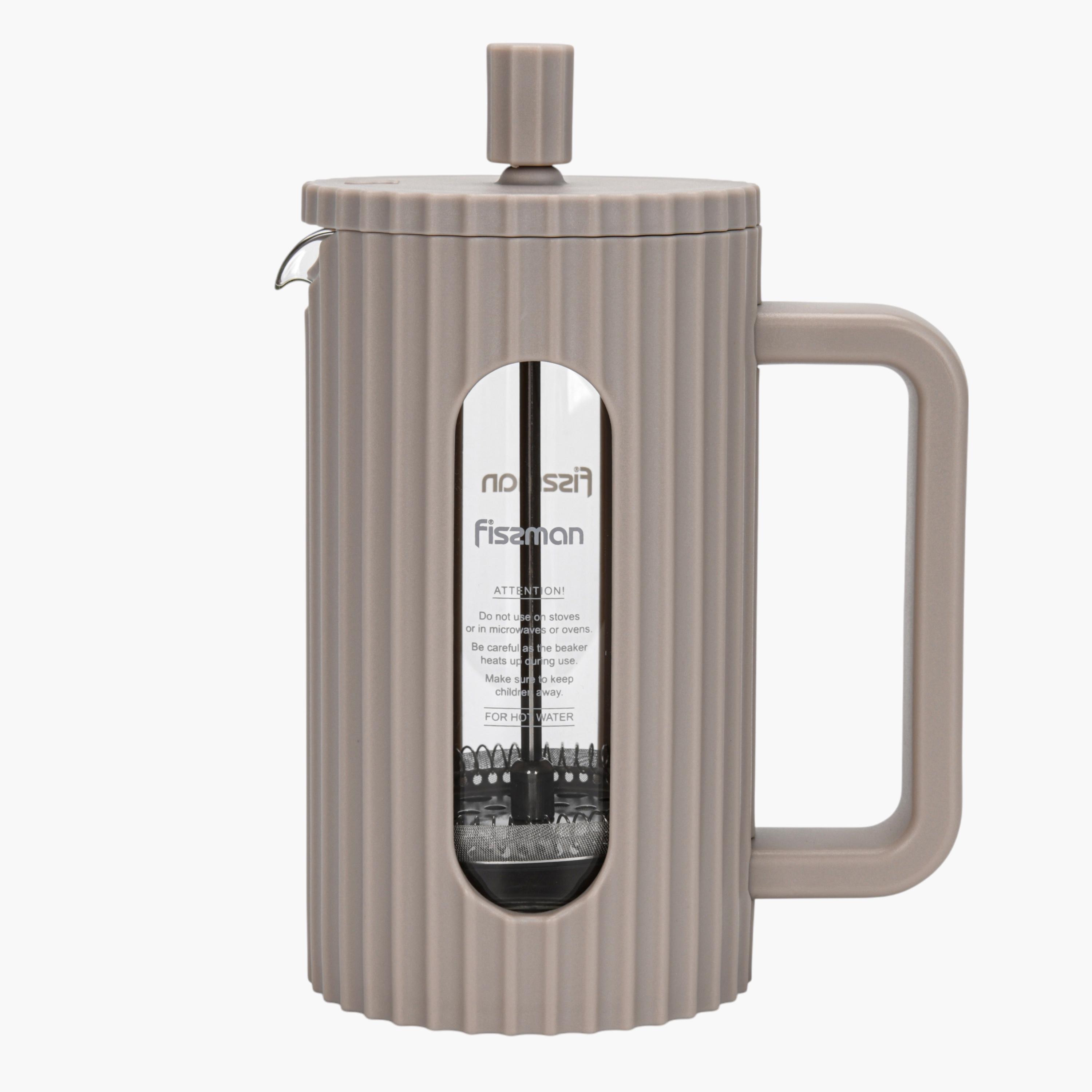 Fissman Borosilicate Glass French Press Coffee Maker - 350 ml-household-dining-teaandcoffee-vacuumflaskscoffeeandteapots-image-1
