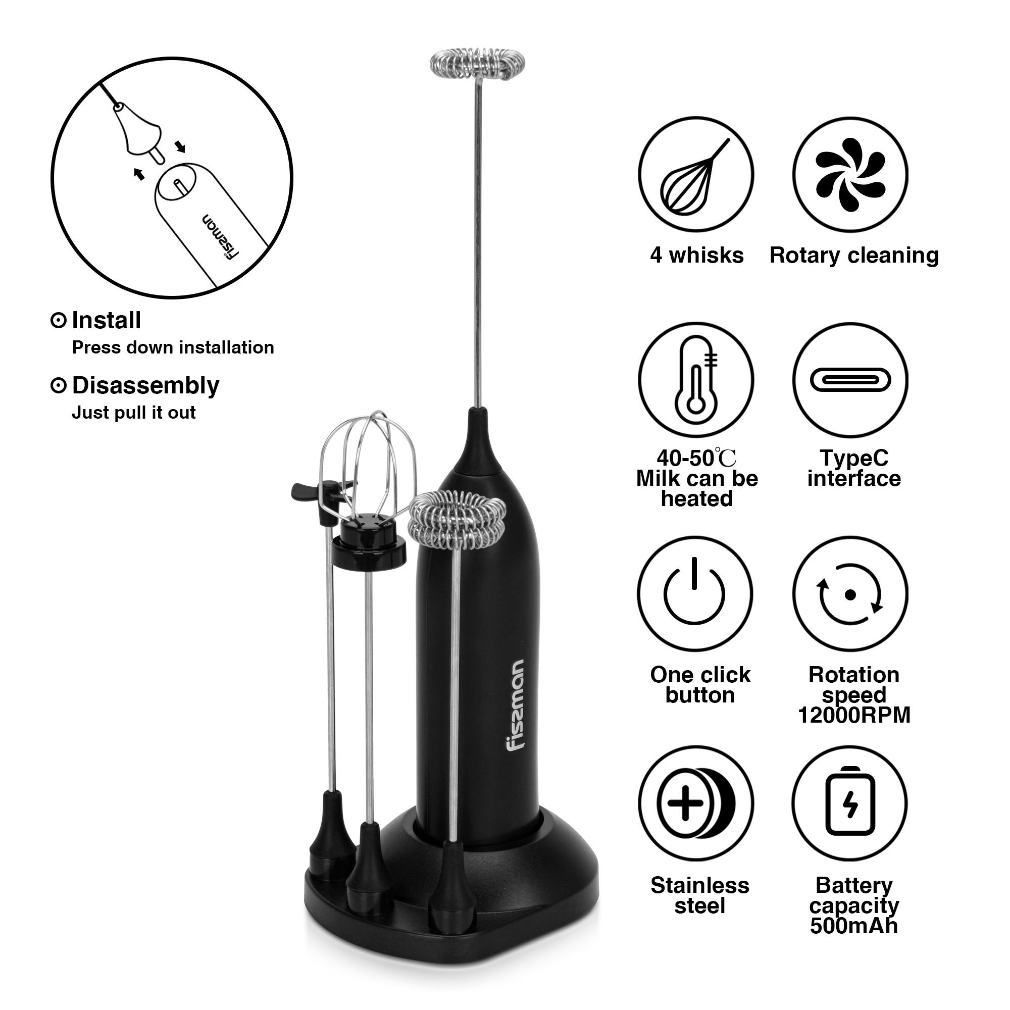 Milk Frother with Stand-household-dining-teaandcoffee-teaandcoffeeaccessories-image-7