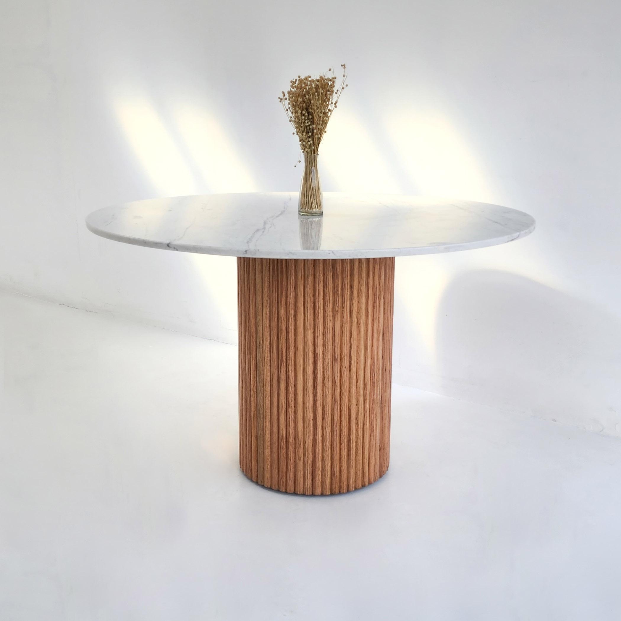 Eli 4-Seater Marble Top Dining Table