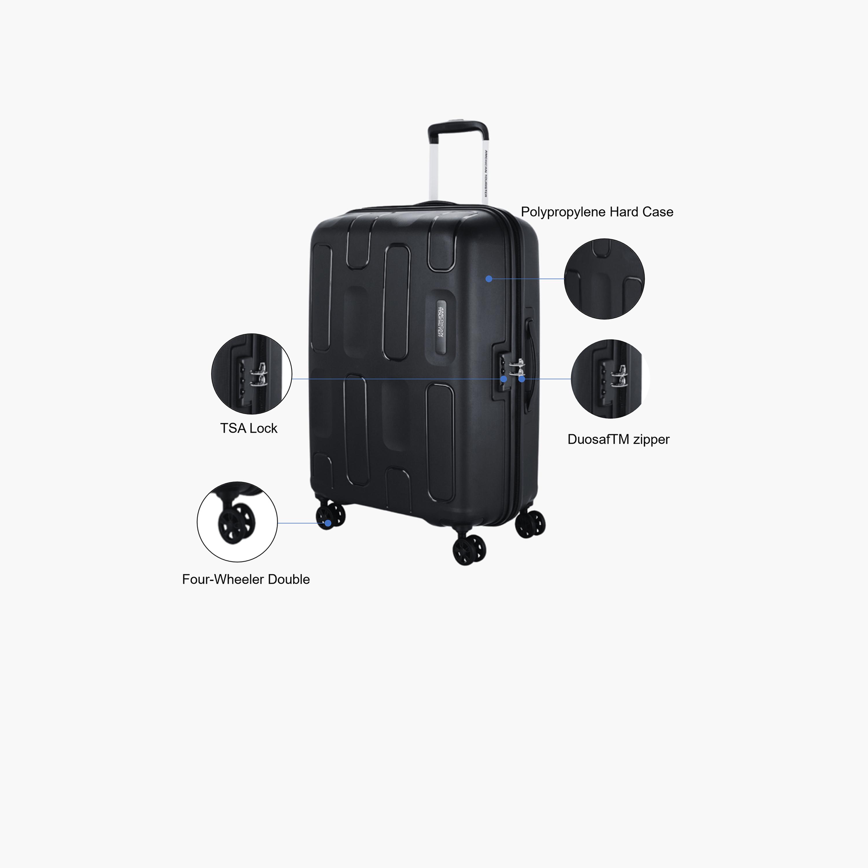 American Tourister Ellipso 79 CM Large Check-in Polypropylene Hard Sided 4-Wheeler Spinner Trolley Bag with TSA Combination Lock-travel-luggagesandbags-luggage-image-3