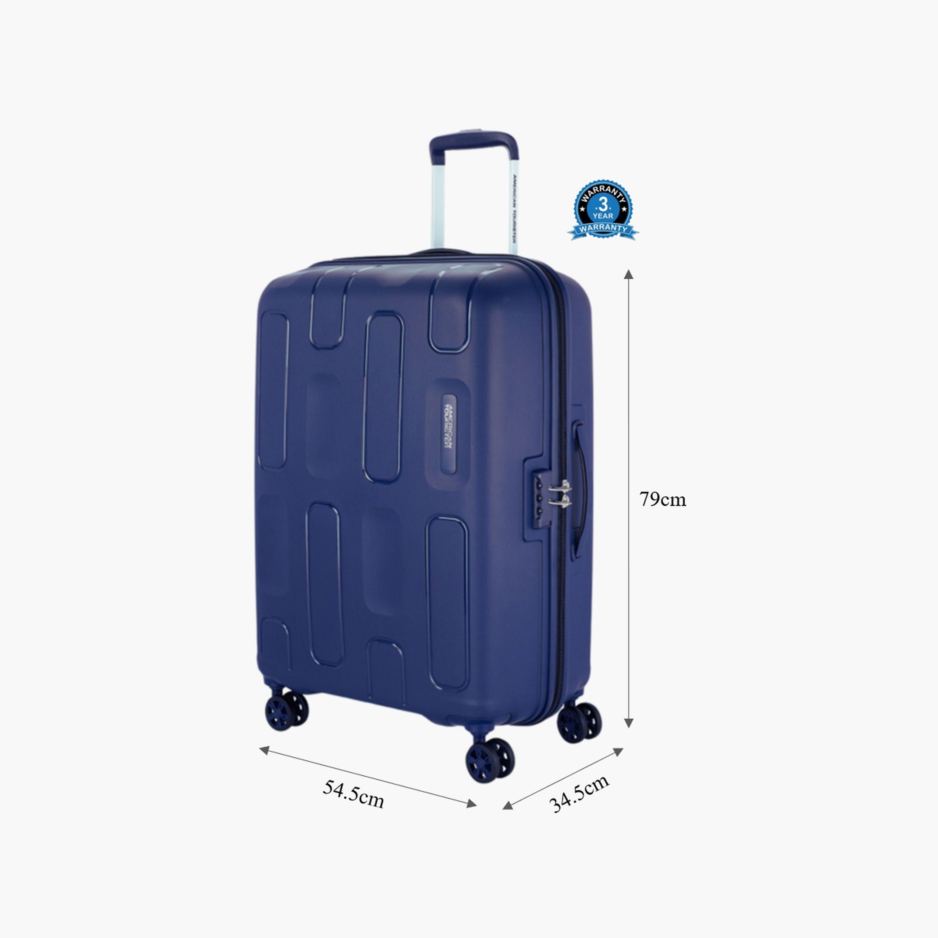 American Tourister Ellipso 79 CM Large Check-in Polypropylene Hard Sided 4-Wheeler Spinner Trolley Bag with TSA Combination Lock-travel-luggagesandbags-luggage-image-2